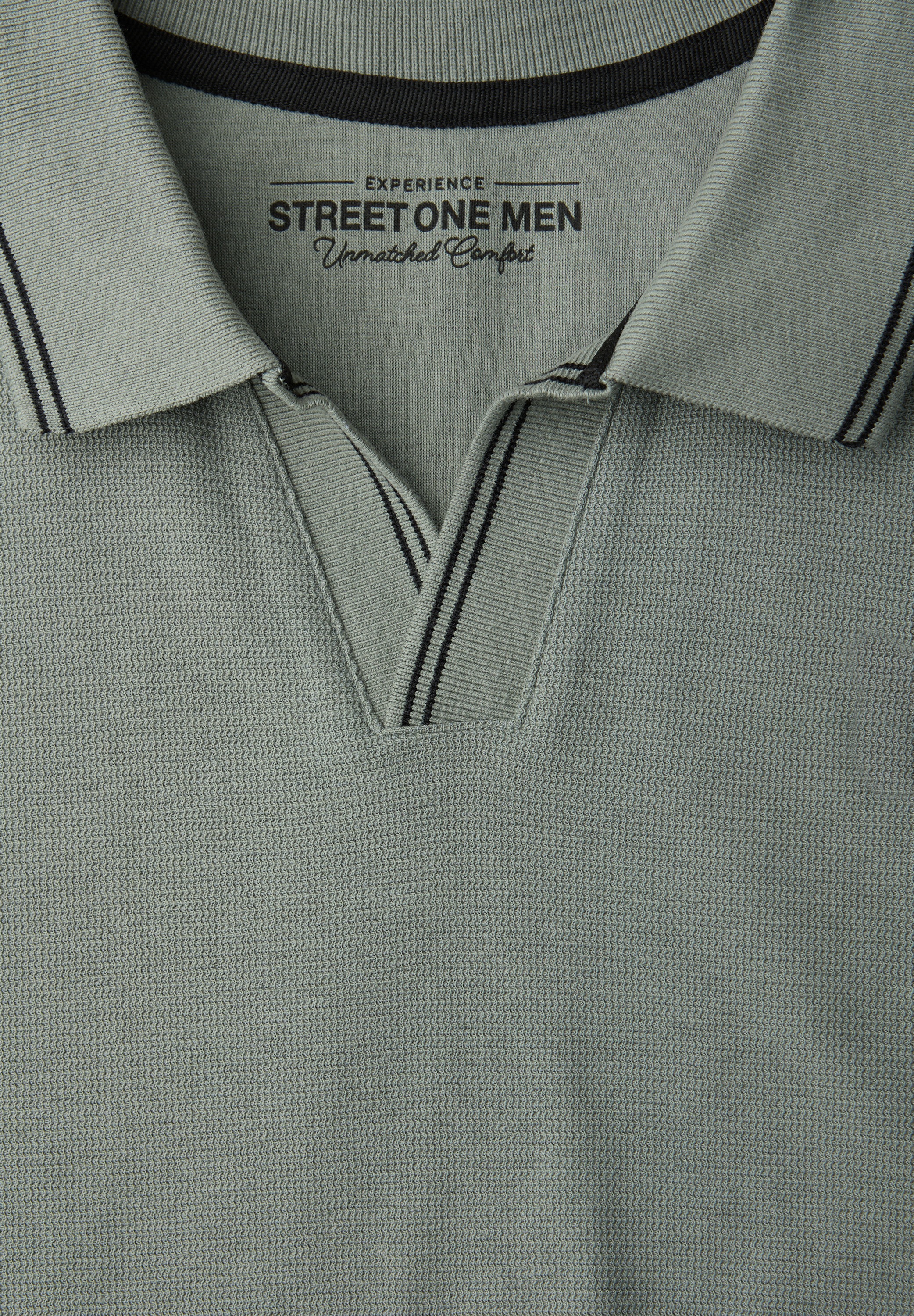 STREET ONE MEN Poloshirt im soften Baumwoll-Mix