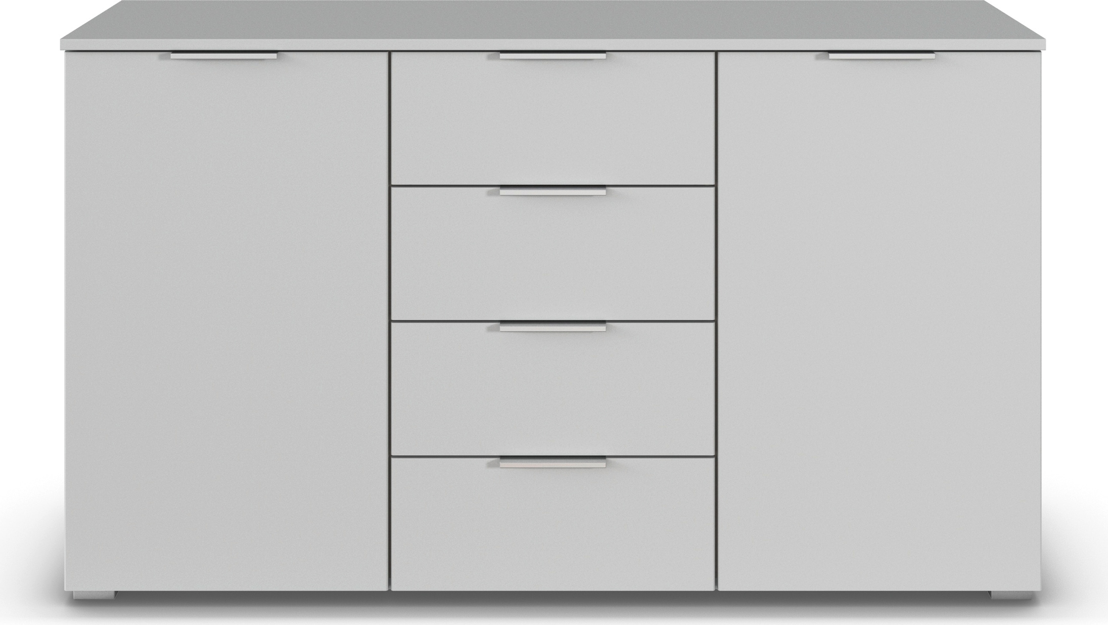 rauch Kommode »Sideboard Schubladenkommode AGORDO mit Dekor- oder Hochglanzfront«, mit 4 Schubkästen und 2 Türen sowie Metallgriffen MADE IN GERMANY