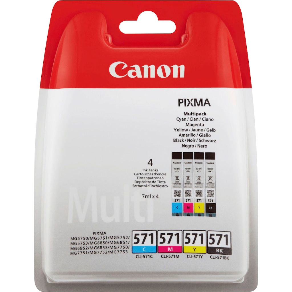 Canon Tintenpatrone »CLI 571«, (Spar-Set)