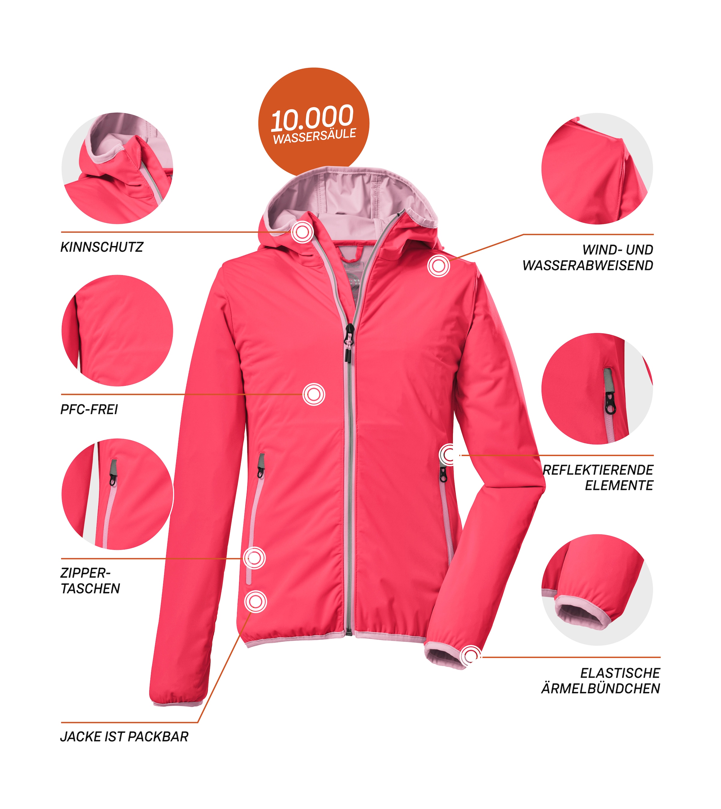 Killtec Outdoorjacke »KOS 229 GRLS JCKT« bestellen Rechnung BAUR | auf