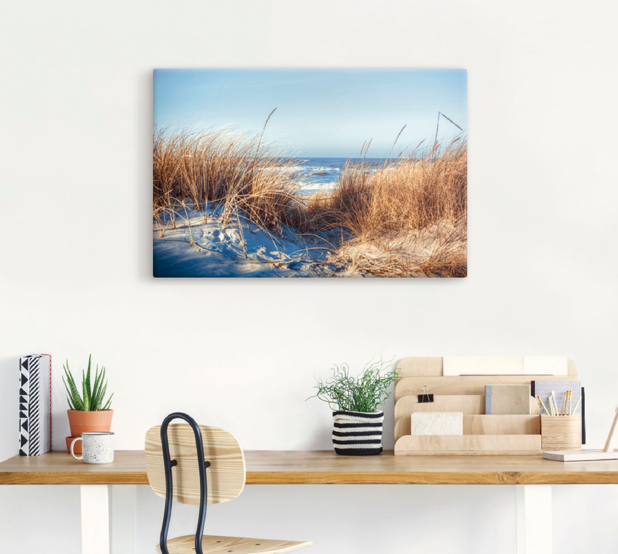 Artland Wandbild »Am Strand«, Strand, (1 St.), als Leinwandbild, Poster in verschied. Größen