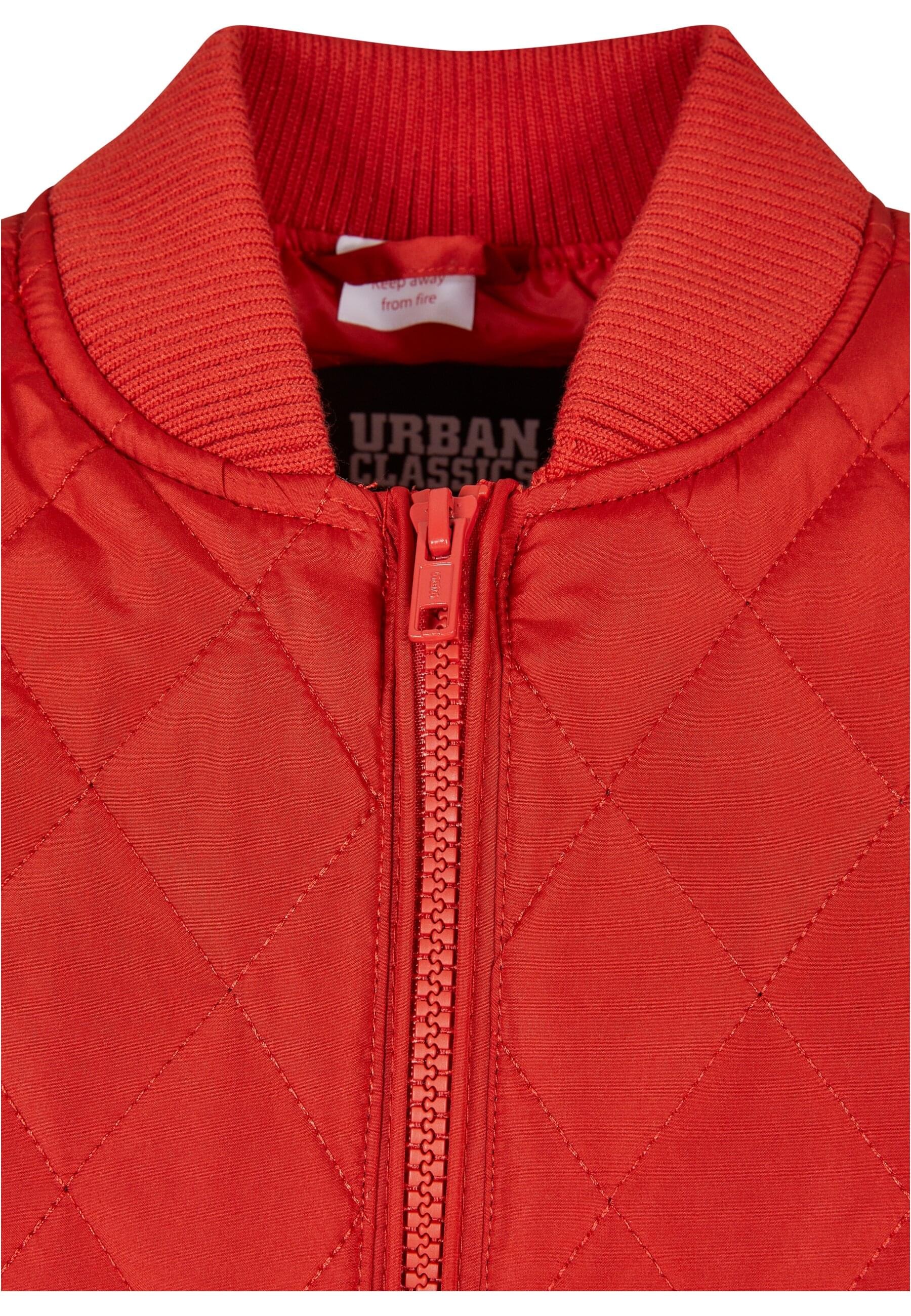 URBAN CLASSICS Allwetterjacke »Urban Classics Damen Girls Diamond Quilt Nylon Jacket«, (1 St.), ohne Kapuze