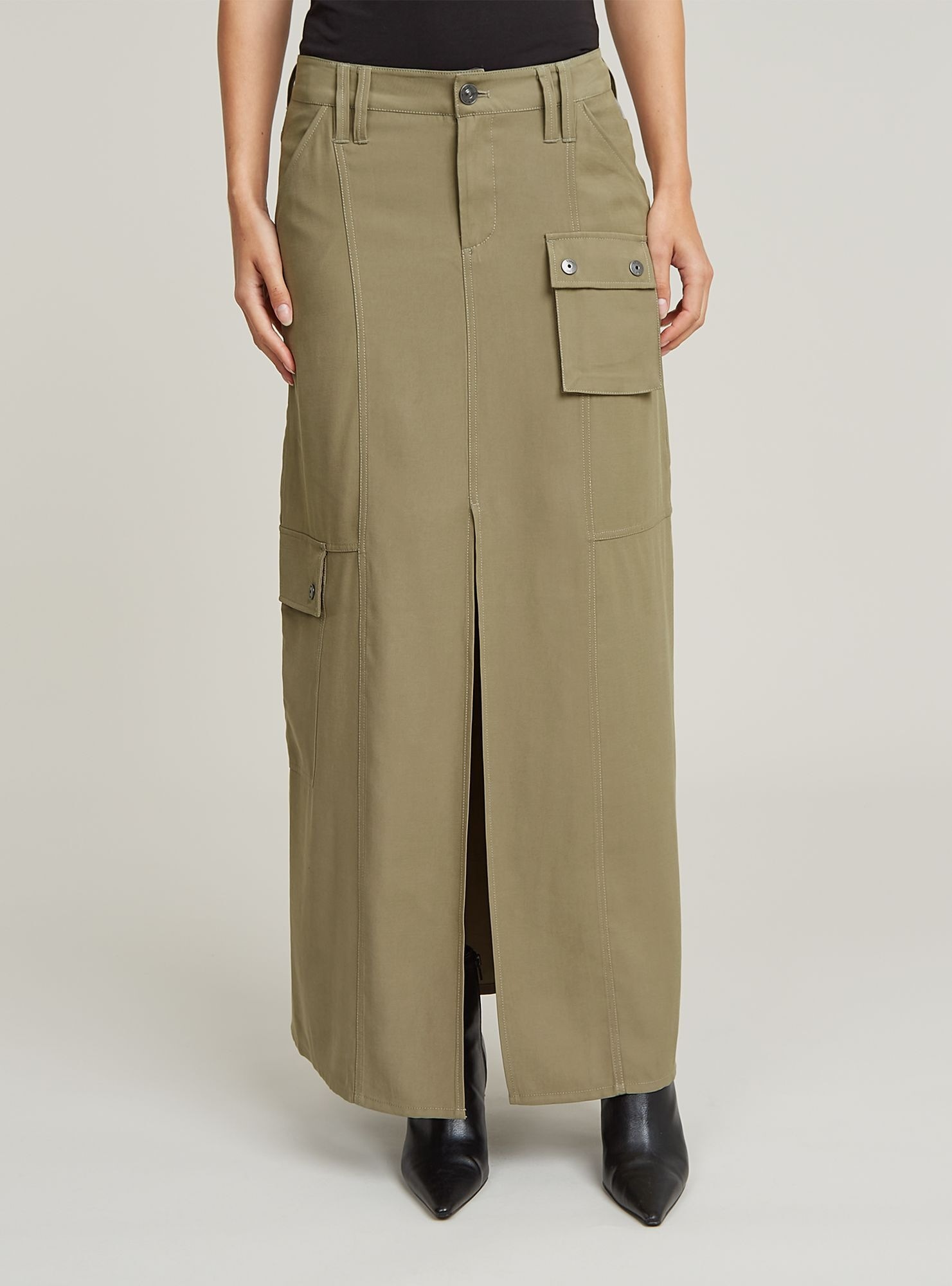 G-STAR Maxikleid "Fluid Langer Rock" günstig online kaufen