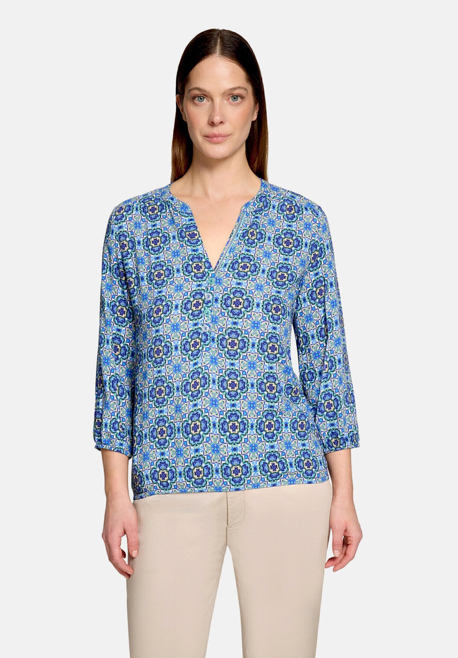 Cartoon Schlupfbluse »Damen mit Muster«