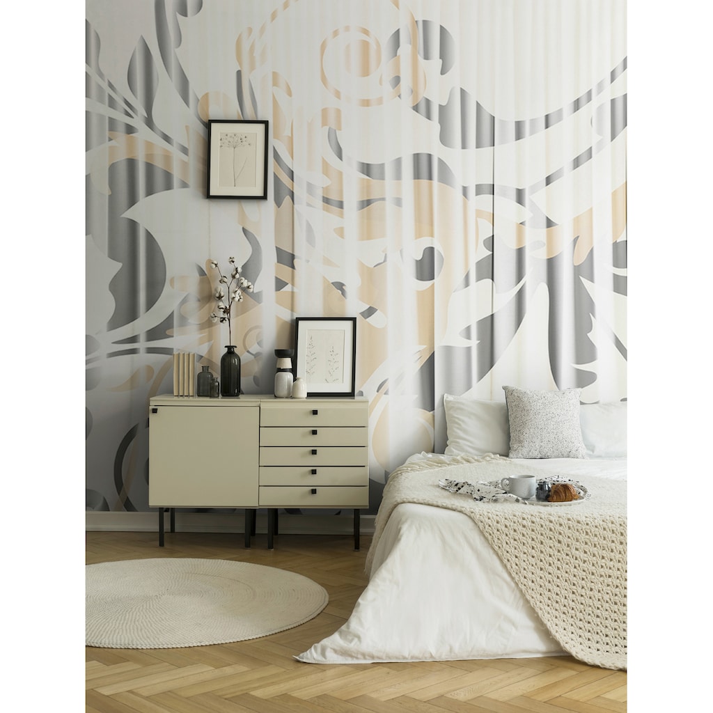 Architects Paper Fototapete »Atelier 47 Curtain White 1«, 3D-Optik-floral