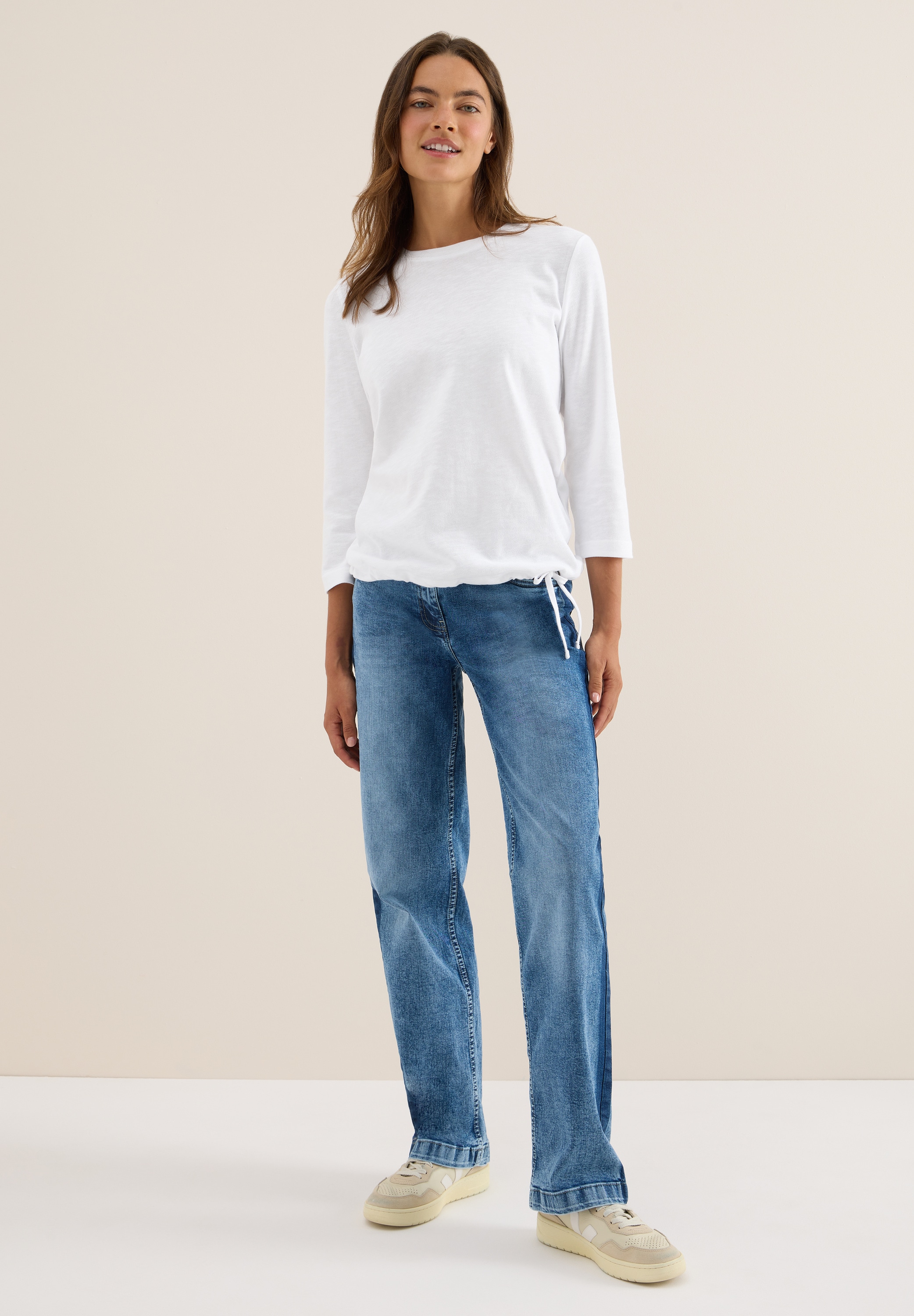 Cecil 3/4-Arm-Shirt, aus reiner Baumwolle