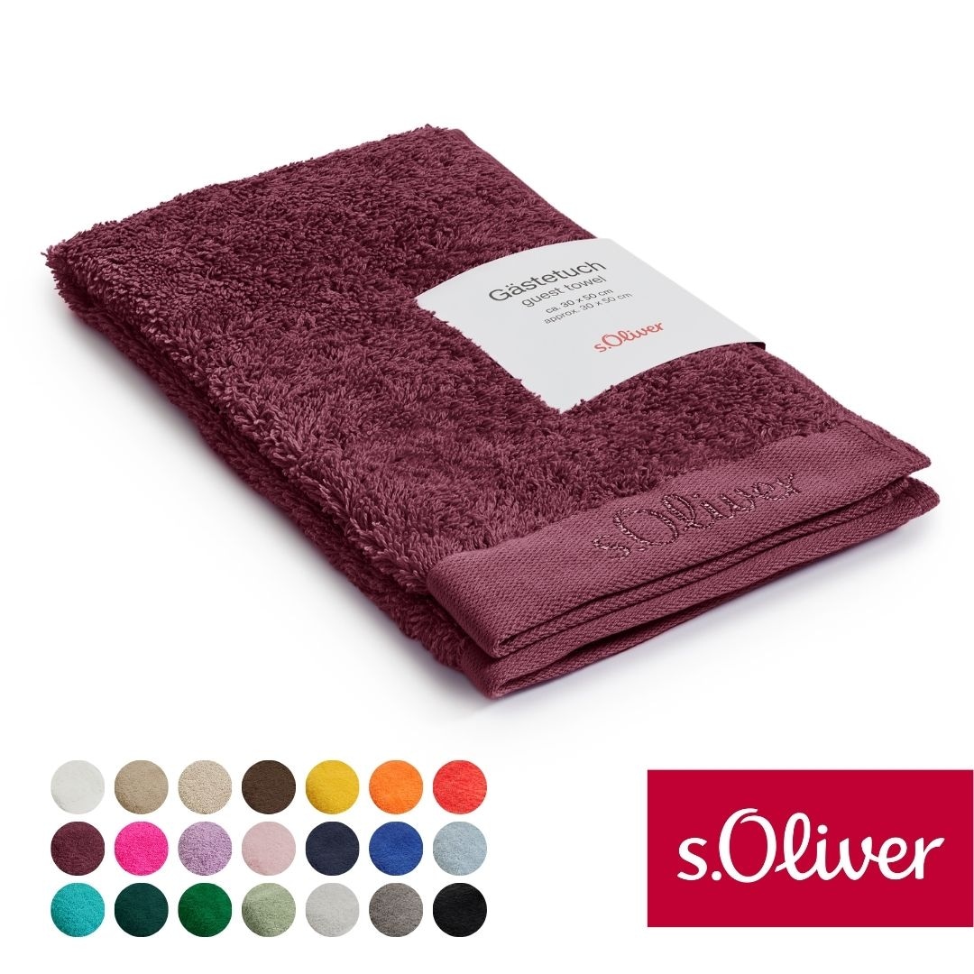 s.Oliver Gästehandtuch "s.Oliver, Premium Qualität, 600 gr/m², auch als Set günstig online kaufen