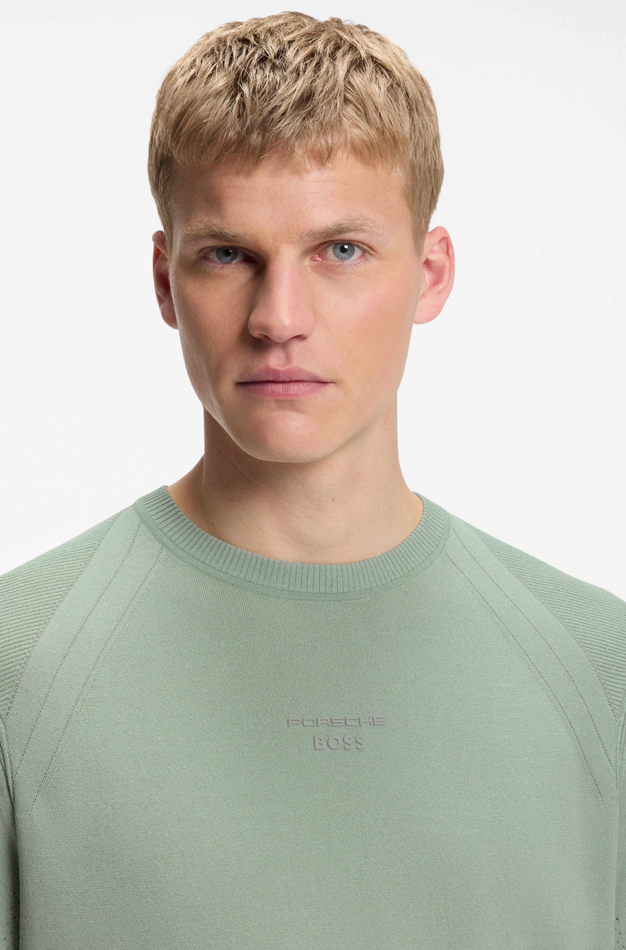 BOSS GREEN Kurzarmpullover »Porsche Spirit 70 Capsule Collection« Premium Herrenmode Limited