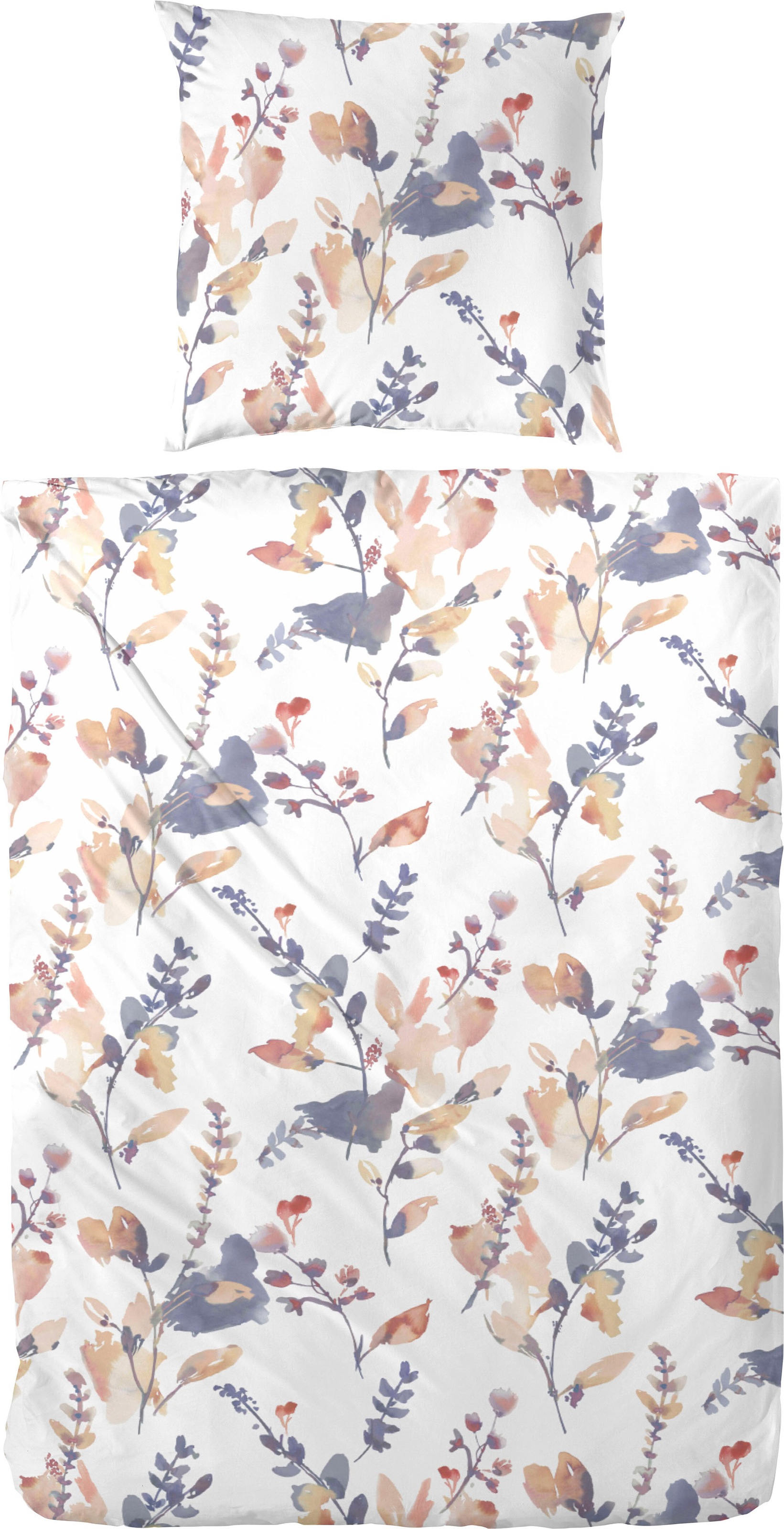 Primera Bettwäsche "Windspiel" 2 Stk. mit frischen Blumenranken günstig online kaufen