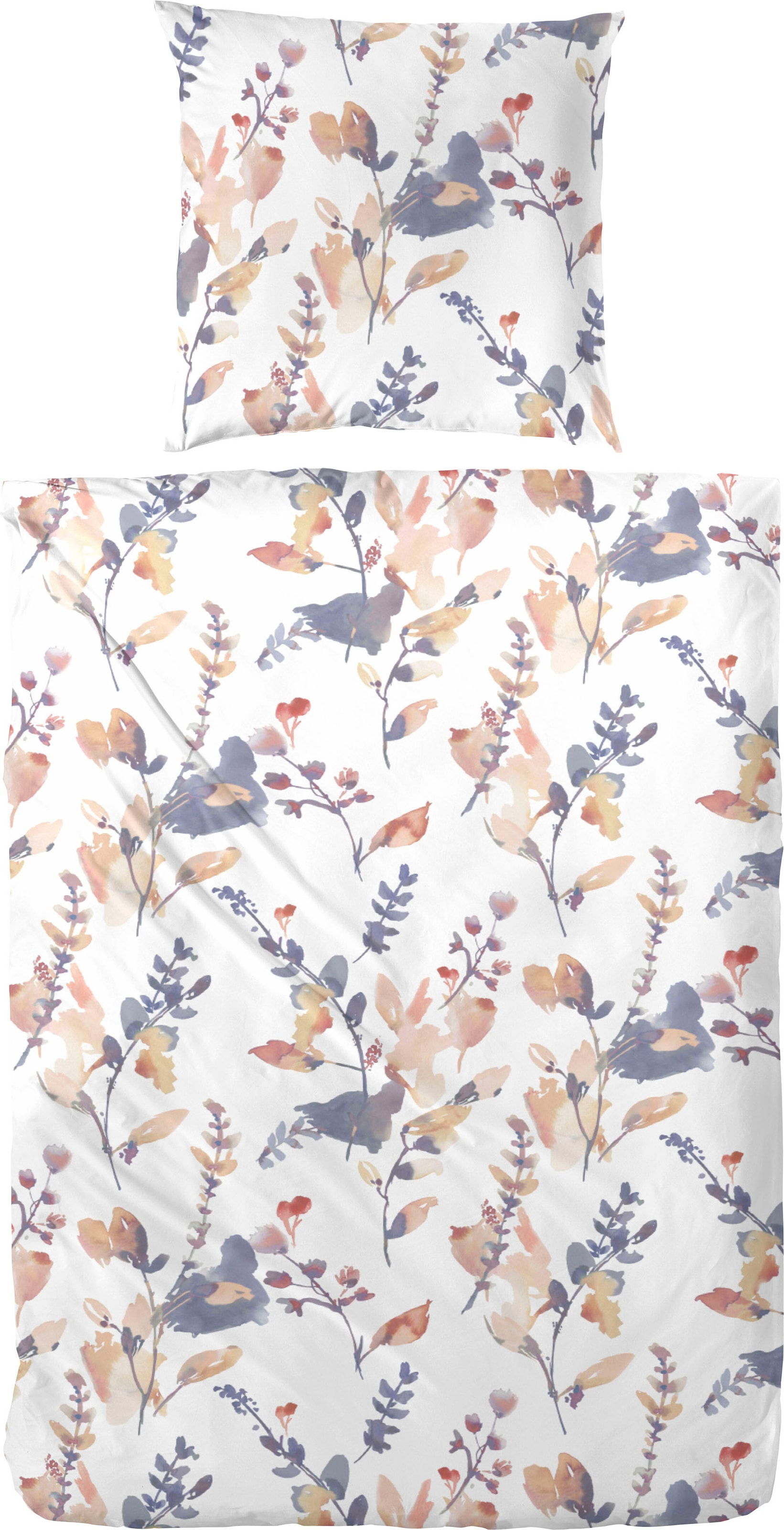 Primera Bettwäsche "Windspiel" 2 Stk. tlg. mit frischen Blumenranken günstig online kaufen