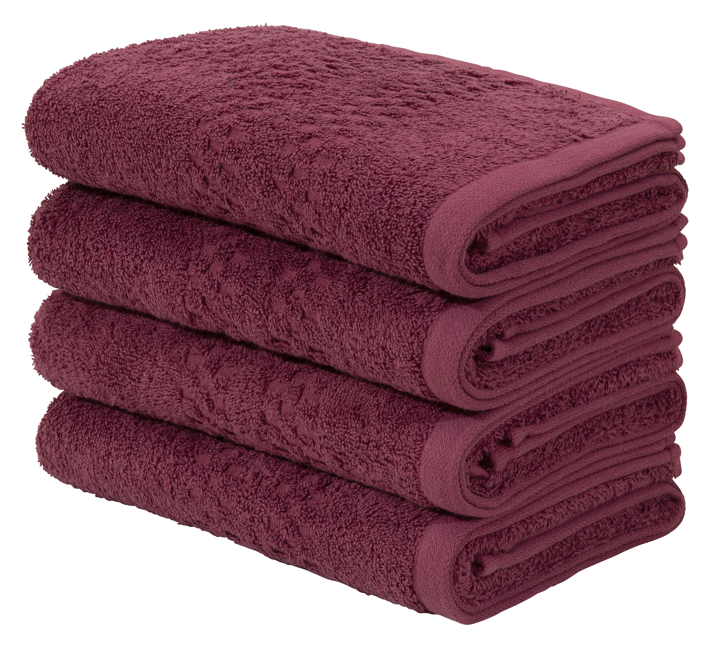Home affaire Set Baumwolle »Regona, 4 tlg., Set, und mit Premium Handtuch 100% Handtücher BAUR weich,«, Handtuch-Set, flauschig Bordüre, | Frottier