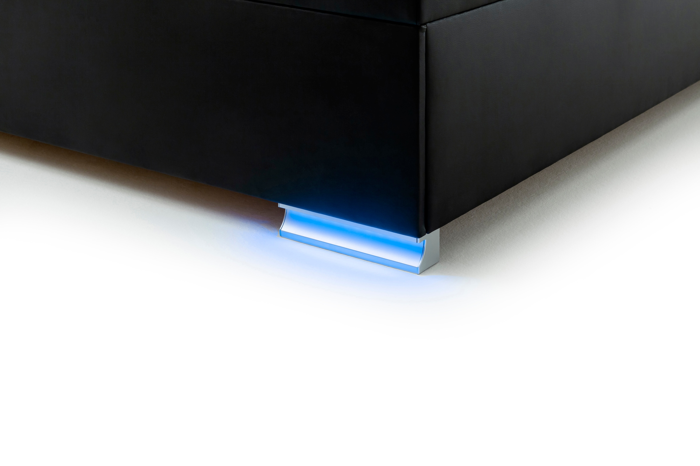 meise.möbel Polsterbett mit Bettkasten und LED-Beleuchtung