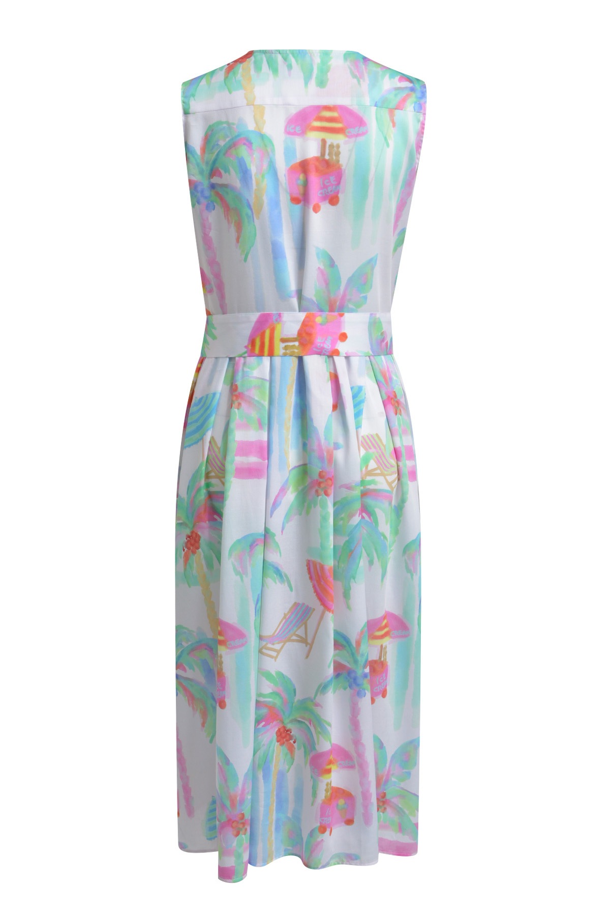 Milano Italy Sommerkleid Eingrifftaschen mit Taschen