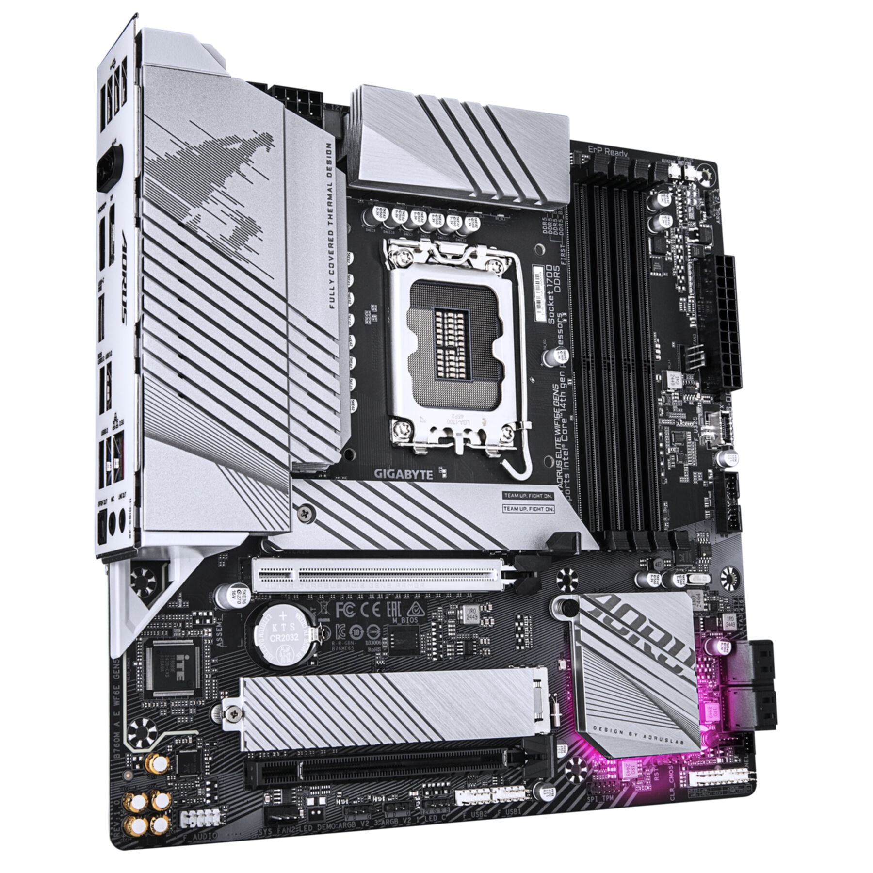 Gigabyte Mainboard »B760M AORUS ELITE WIFI6E GEN5 Mainboard – Unterstützt Intel Core Proze«