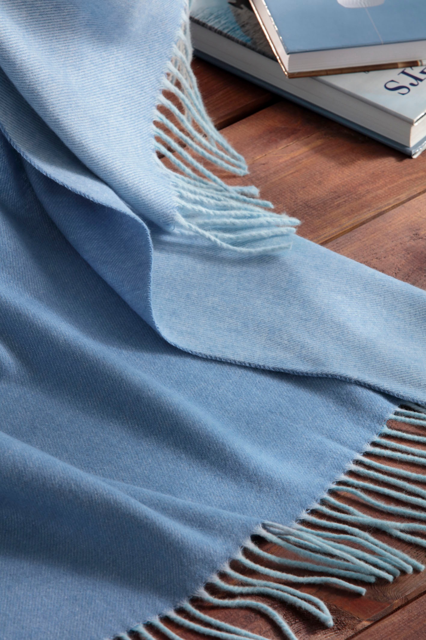 Biederlack Plaid »Twill«, mit frischen Uni-Farben, Kuscheldecke