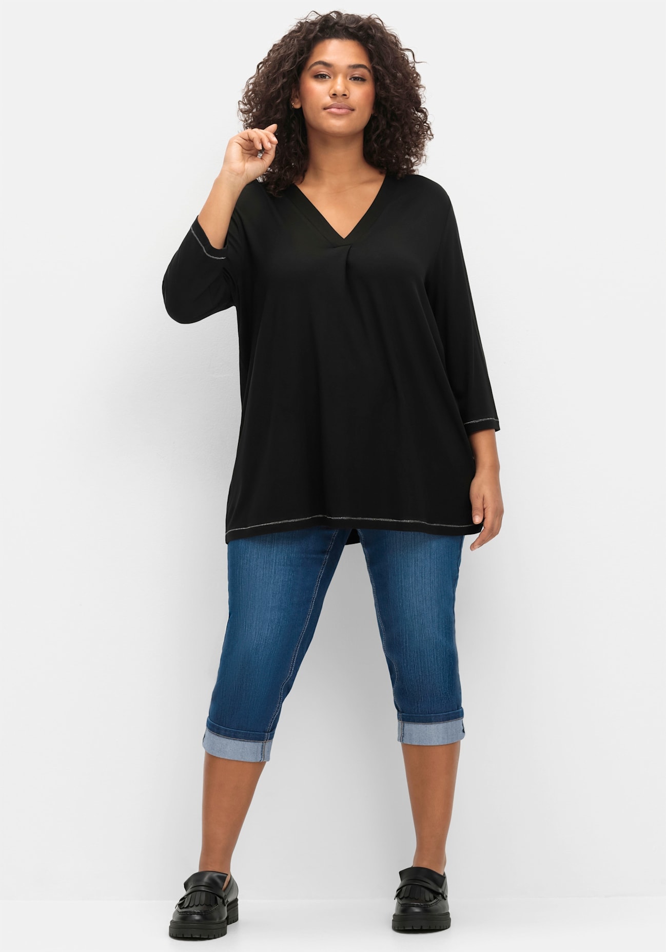 Sheego 7/8-Jeans, (1 tlg.) günstig online kaufen