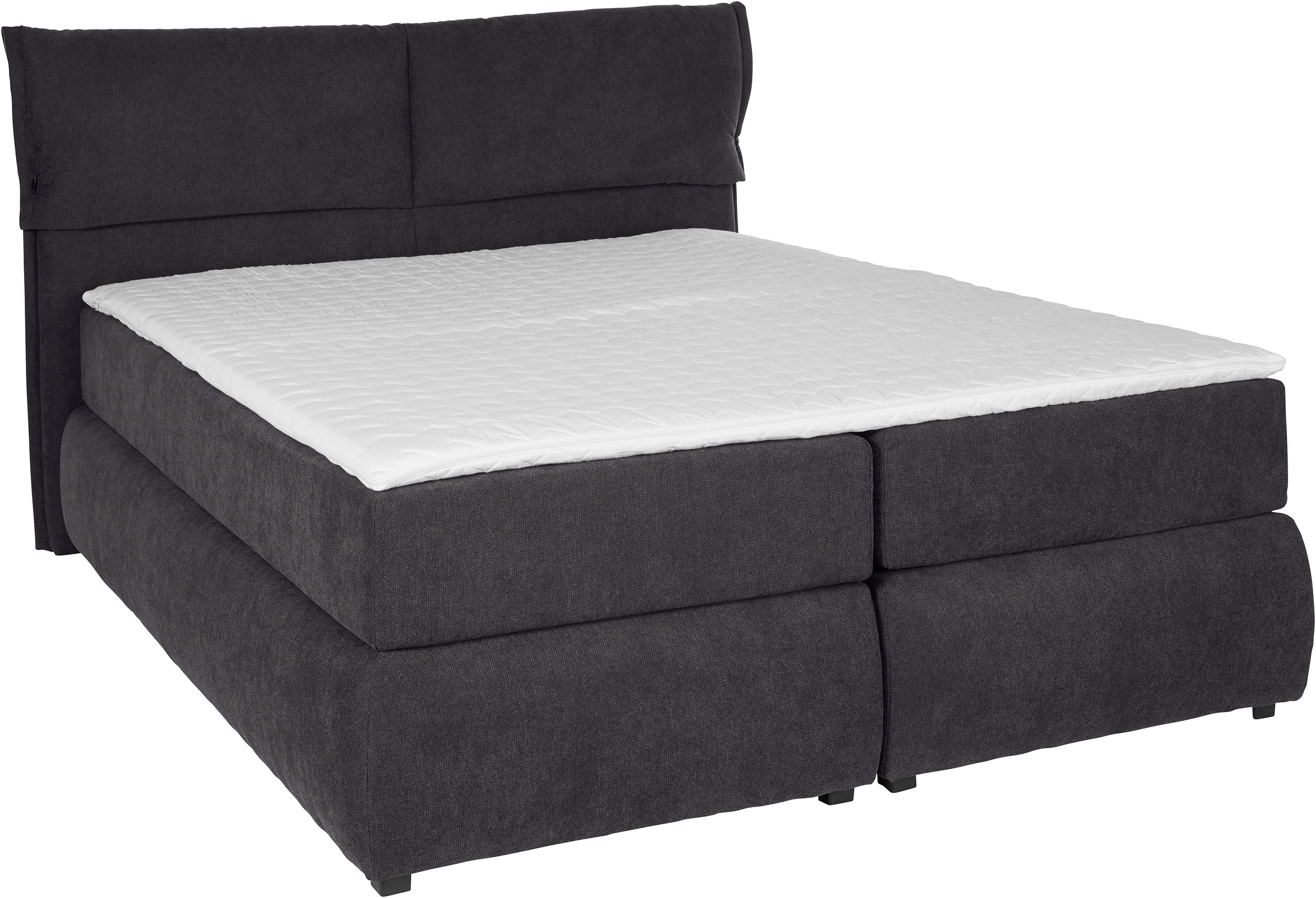 andas Boxspringbett »Jenson«, in 4 Farben, 4 Breiten, 3 Matratzenarten in 2 Härtegraden, Topper