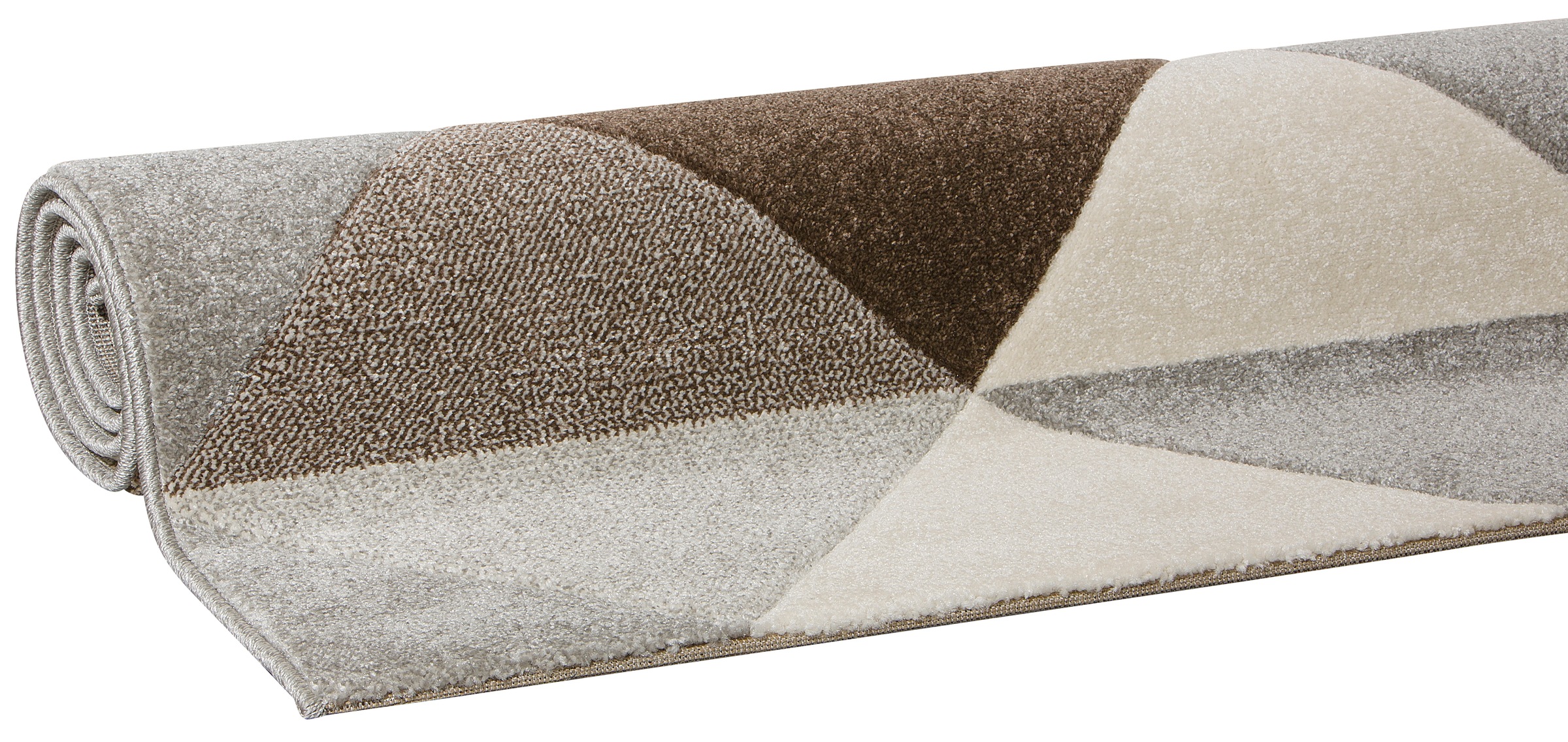 Bruno Banani Teppich »Berlad«, rechteckig, 13 mm Höhe, handgearbeitet, Konturenschnitt, gekettelt