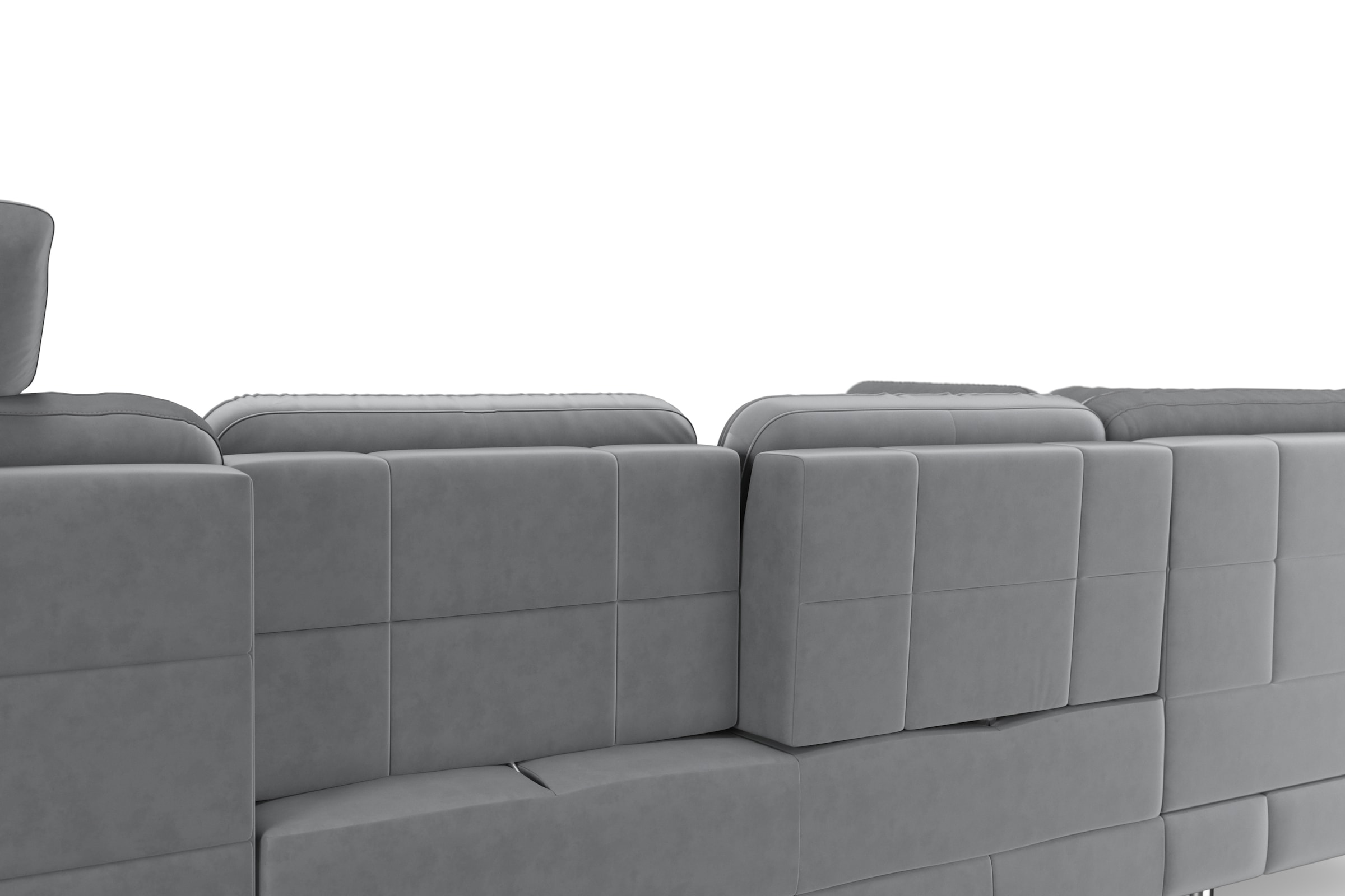 sit&more Wohnlandschaft »Bendigo U-Form«, inklusive Sitztiefenverstellung, Bodenfreiheit 12 cm, in 2 Fußfarben