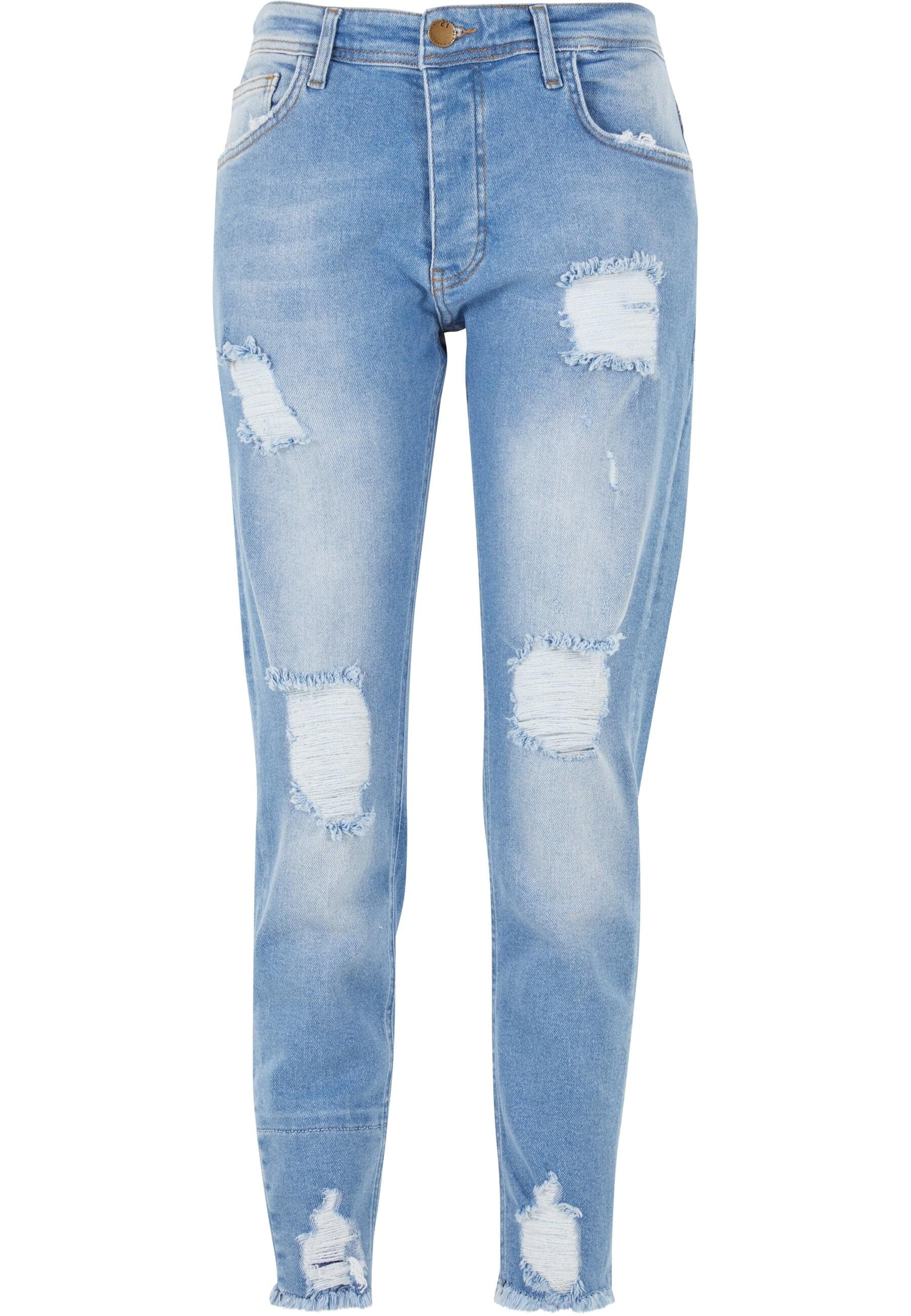 2Y Studios Bequeme Jeans "2Y Studios Herren 2Y Destroyed Cropped Skinny Denim"