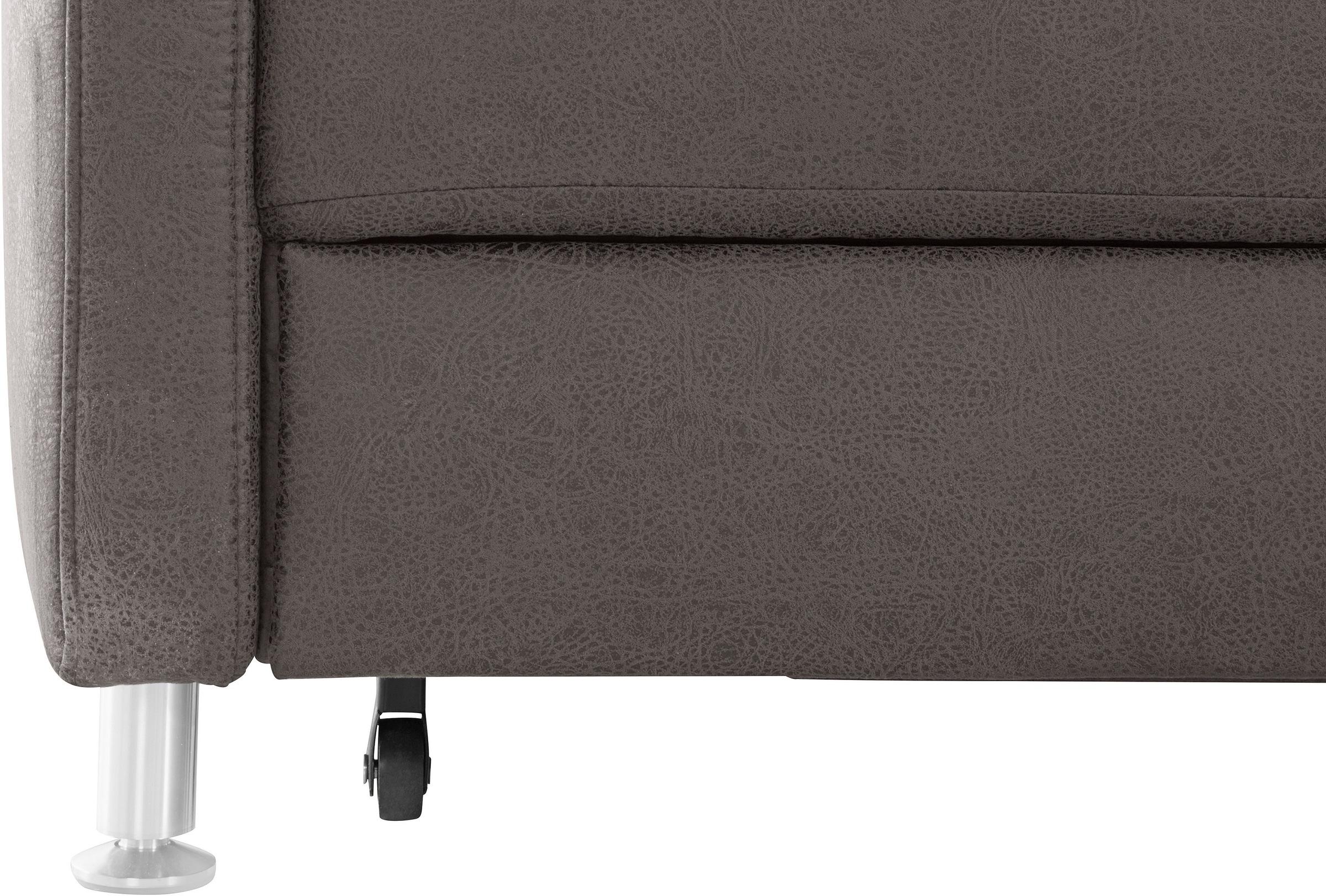 sit&more Ecksofa »Darwin L-Form«, inklusive Federkern, wahlweise mit Kopfteilverstellung, Bettfunktion