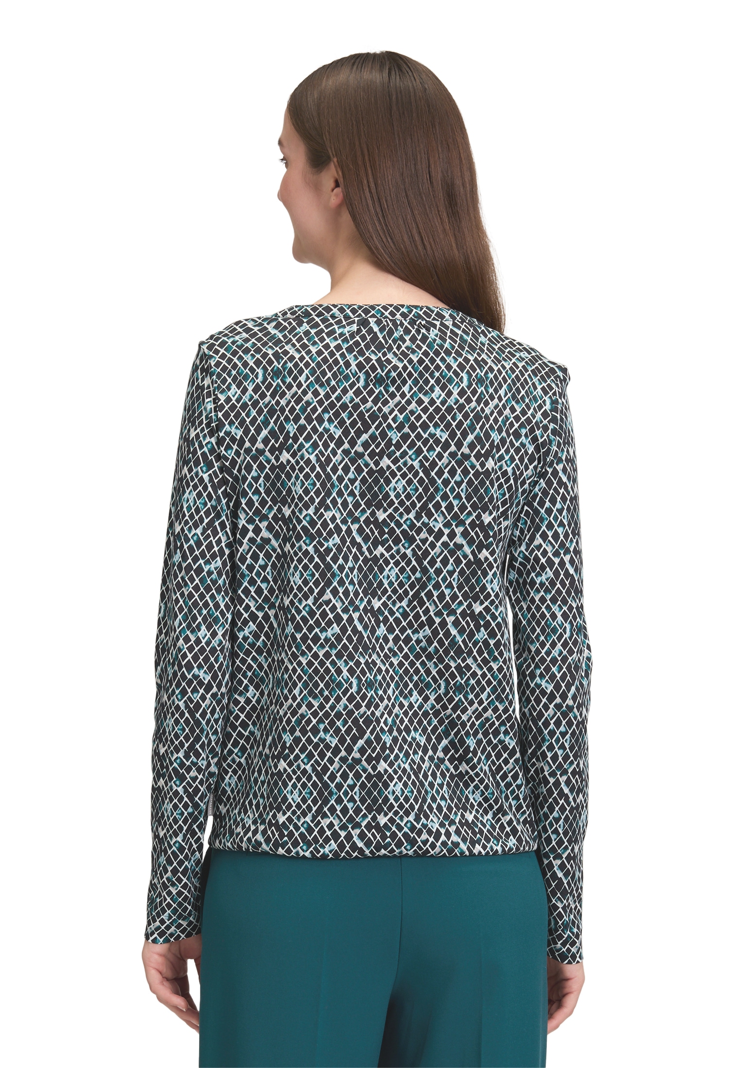 Betty&Co Kurzarmshirt »Betty & Co Casual-Shirt mit verdeckter Verschlussleiste«, (1 tlg.)