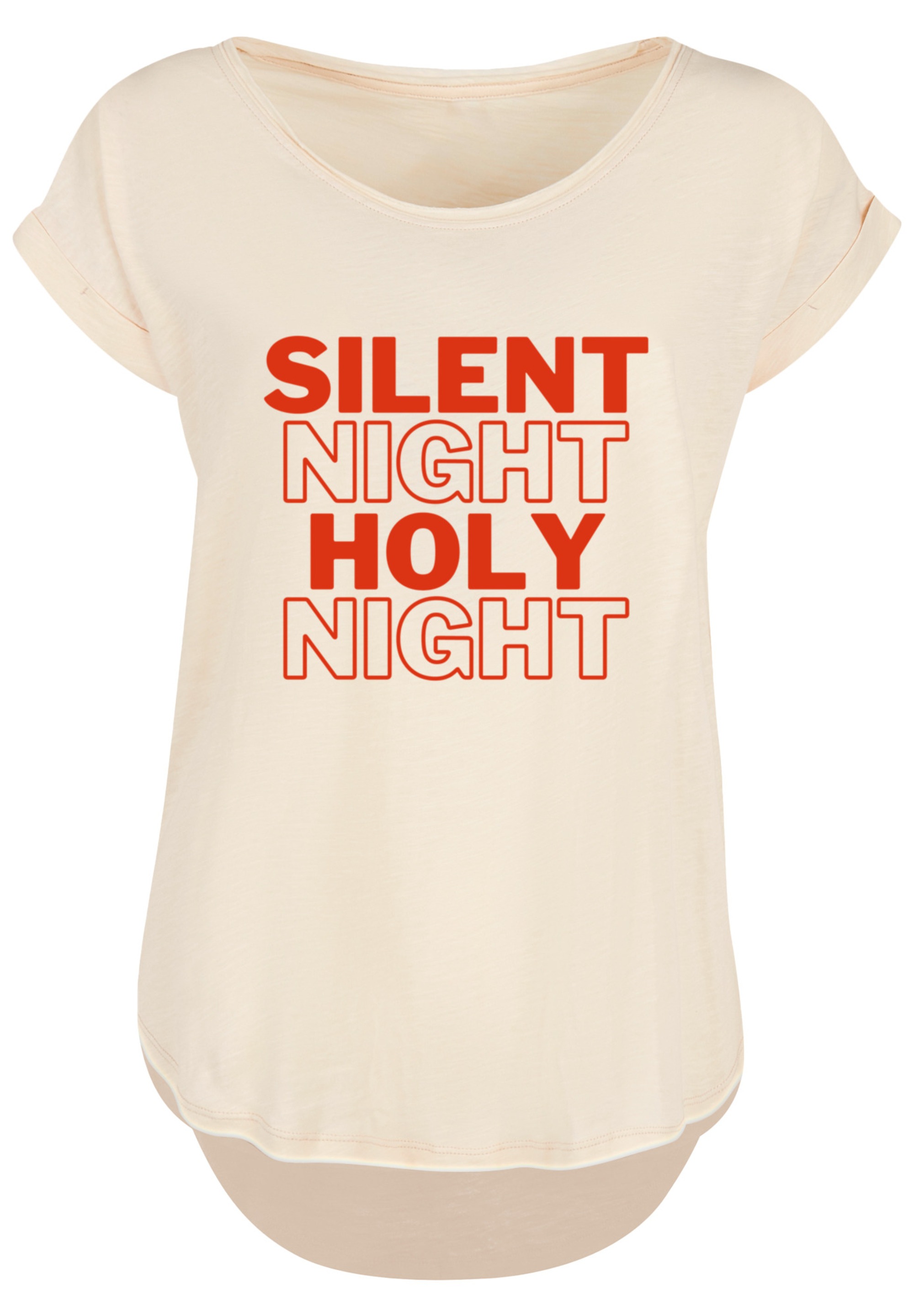 F4NT4STIC T-Shirt »Silent Night Holy Night Weihnachten« Print