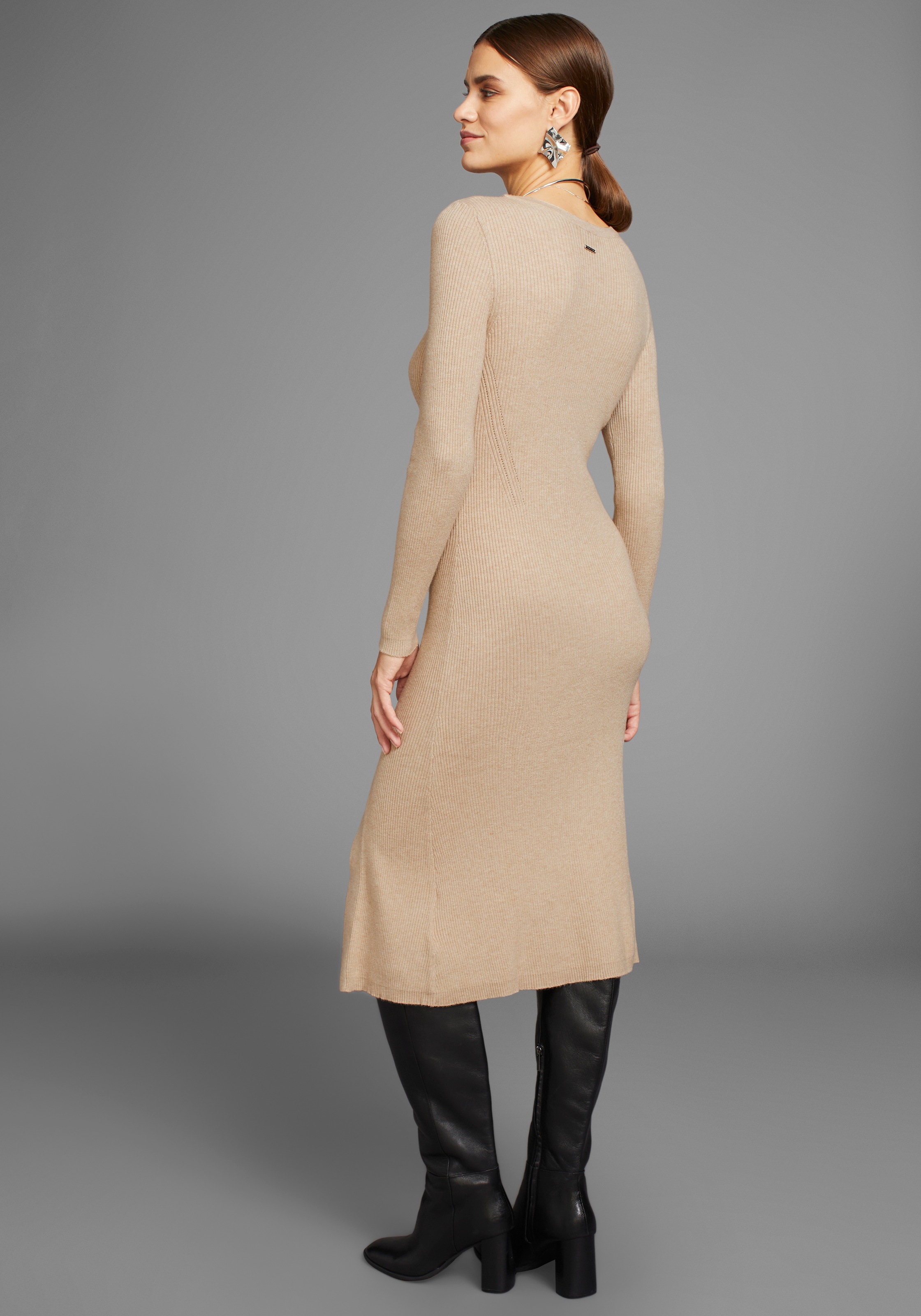 HECHTER PARIS Strickkleid, mit Zierknopfleiste günstig online kaufen