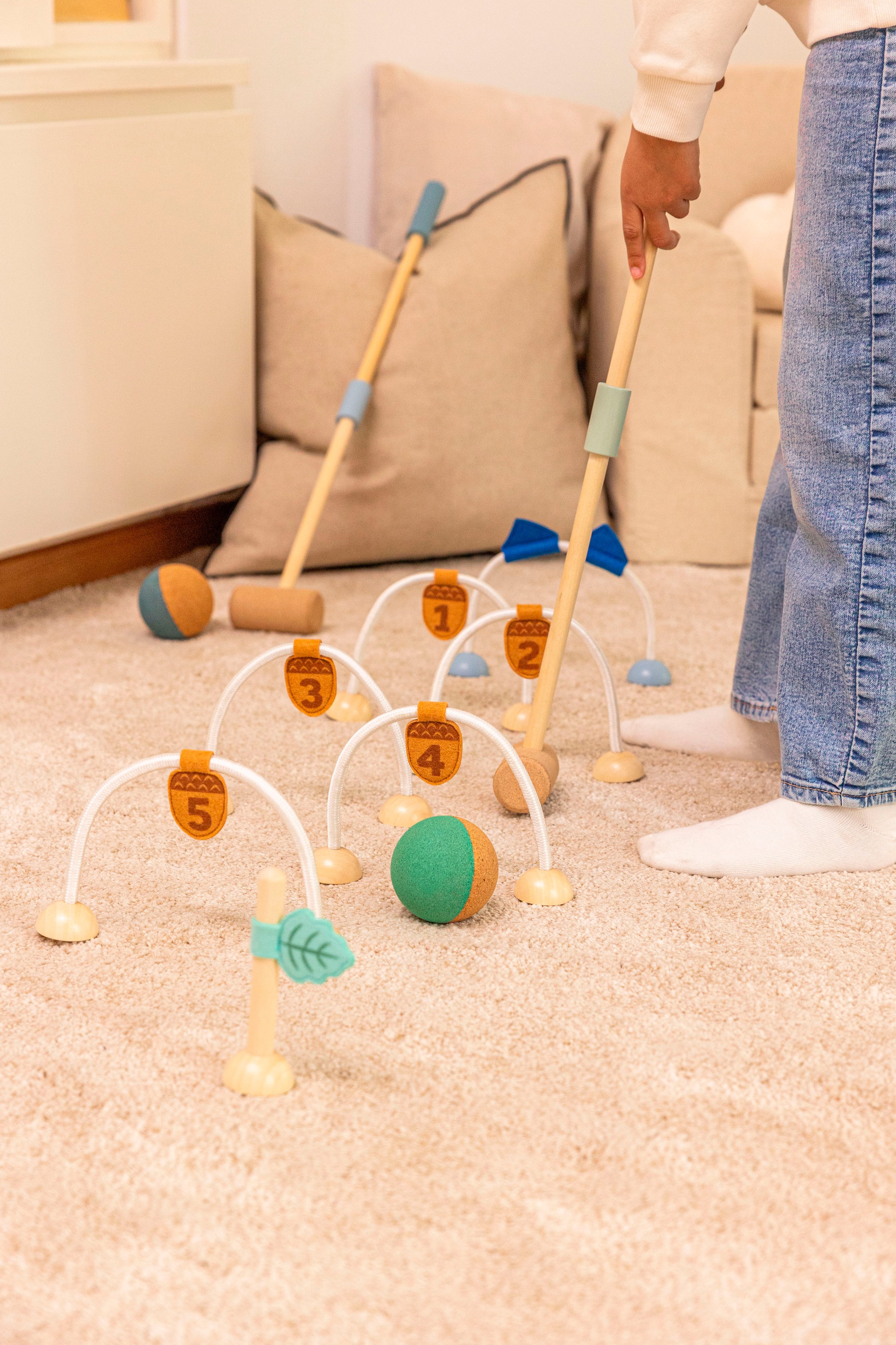 KORKO Spiel »Krocket-Set, Mini Mallets​« Made in Europe