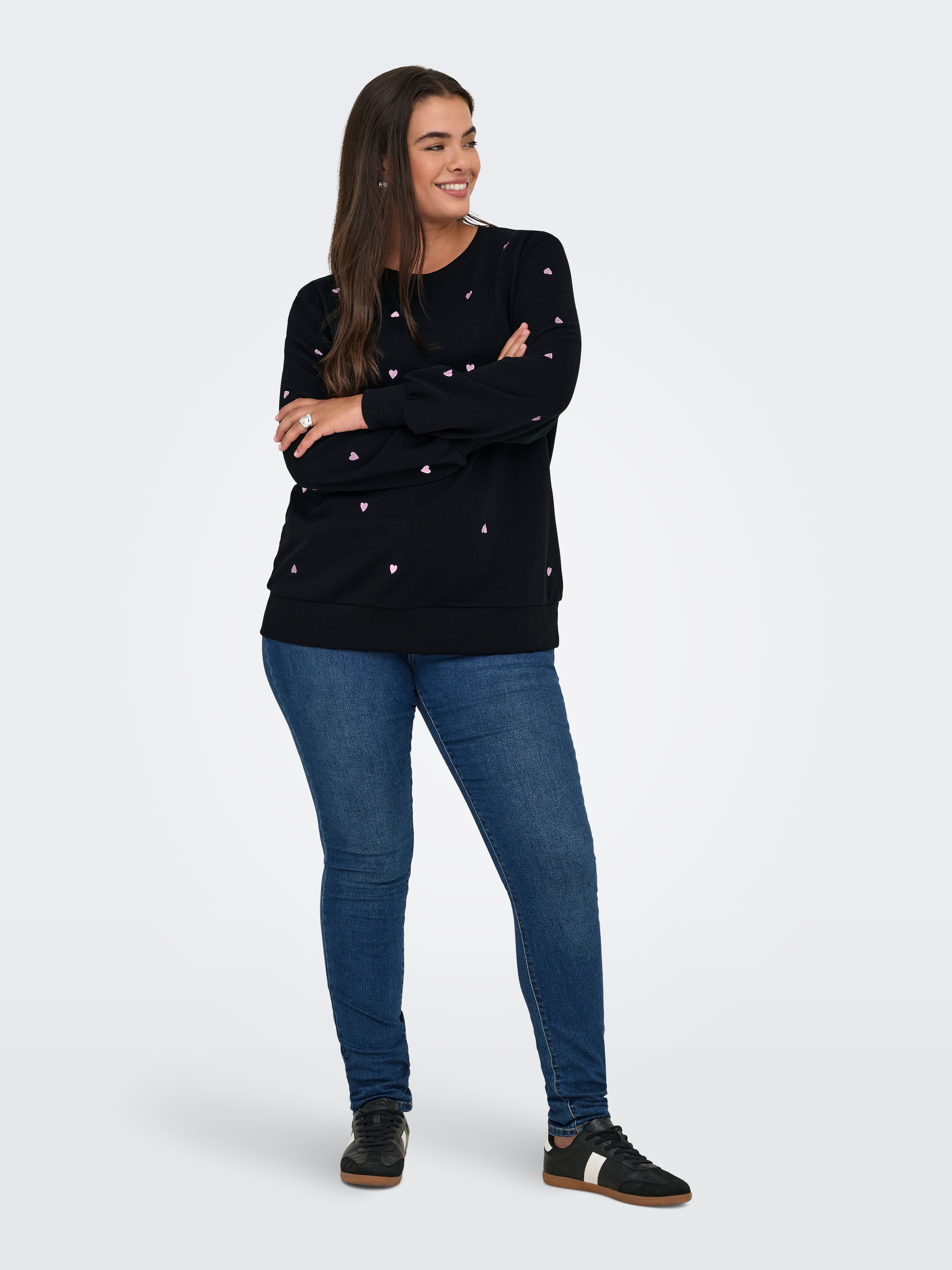 ONLY CARMAKOMA Sweatshirt »CARMIA LS O-NECK SWEAT JRS«