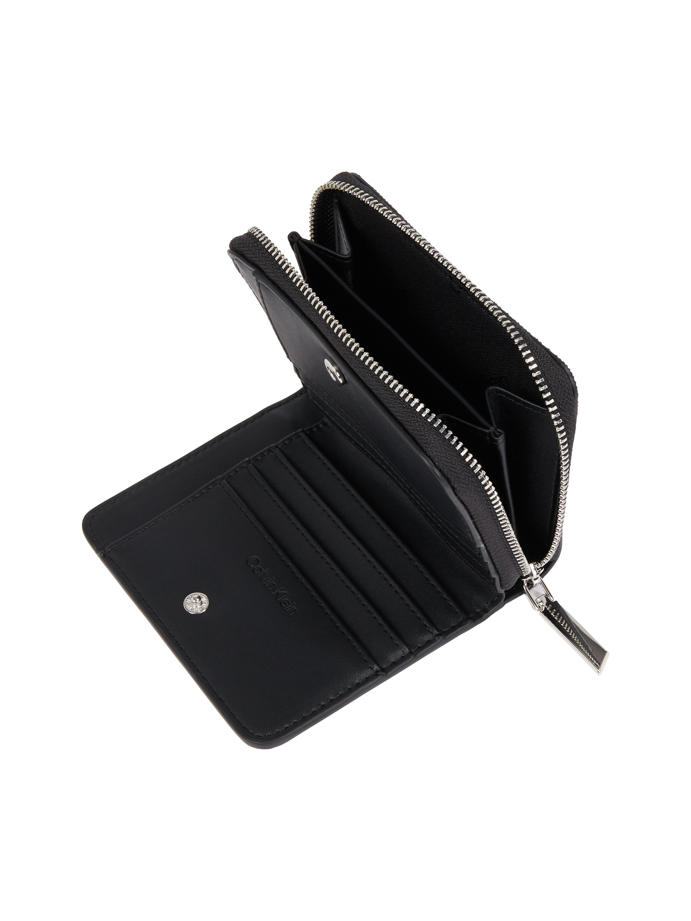 Calvin Klein Geldbörse »CK MUST MEDIUM ZIP AROUND_MONO«, Geldbeutel, Damen-Portemonnaie mit CK-Allover-Musterung