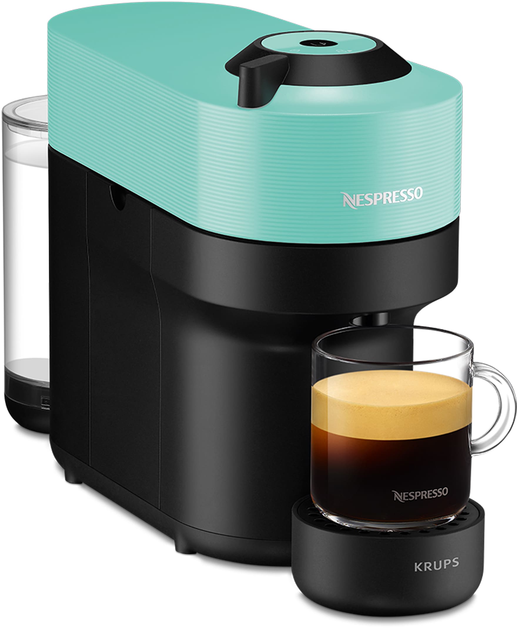 Nespresso Kapselmaschine "Vertuo Pop XN9204 von Krups", 560 ml Kapazität, aut. Kapselerkennung, One-Touch, 4 Tassengröße
