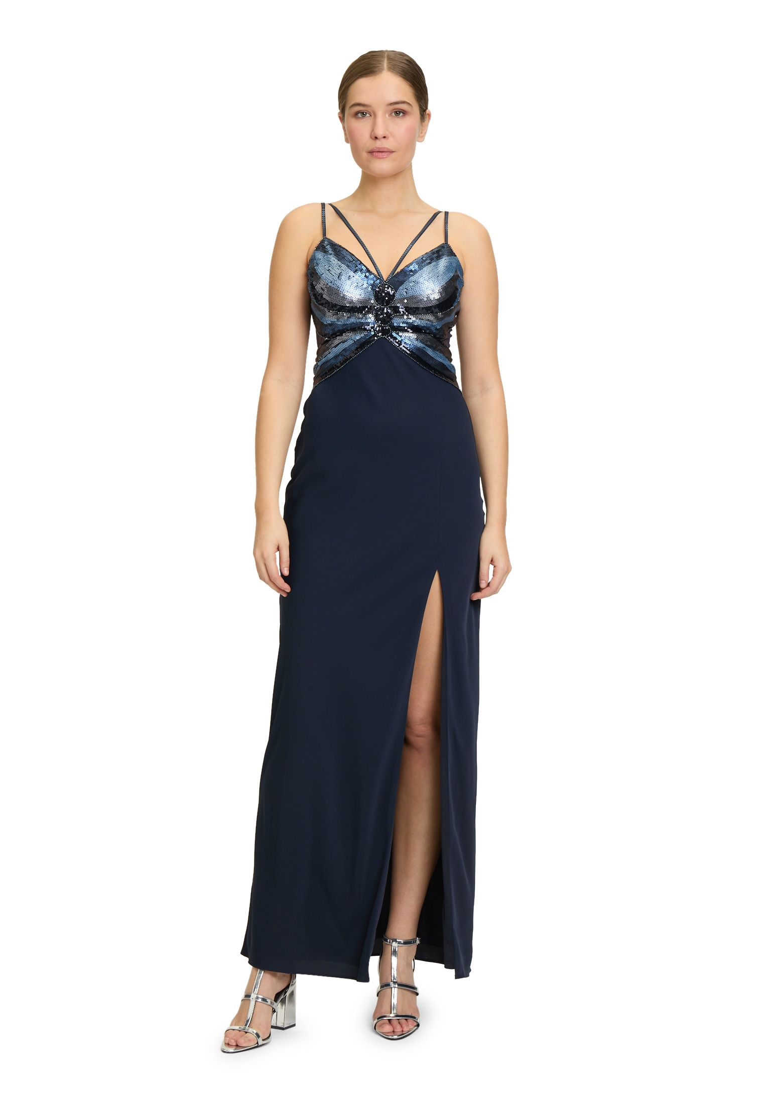 Vera Mont Abendkleid "Vera Mont Damen Abendkleid mit Placement", Pailletten günstig online kaufen