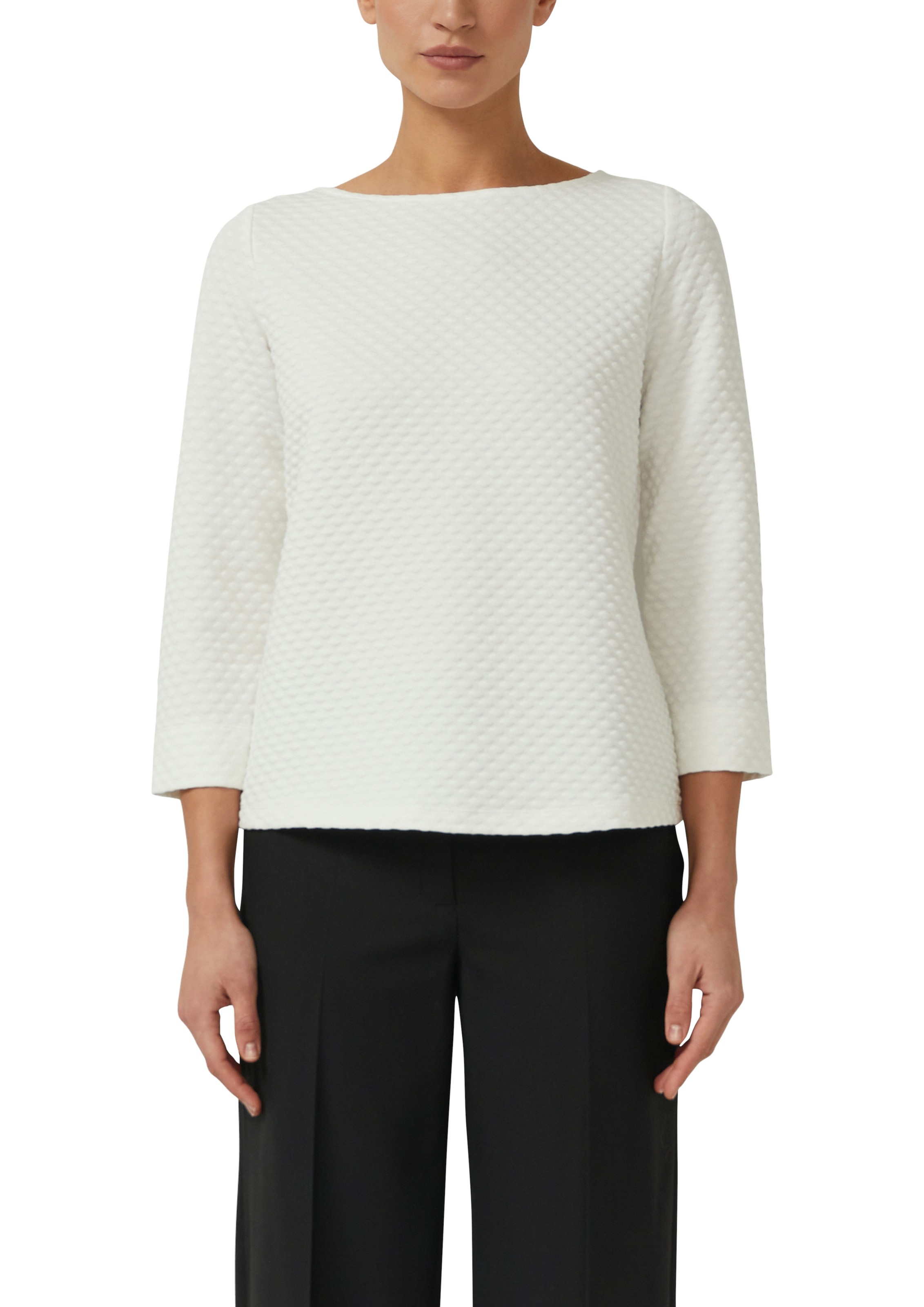 s.Oliver BLACK LABEL Sweatshirt, im Relaxed Fit mit U-Boot-Ausschnitt günstig online kaufen