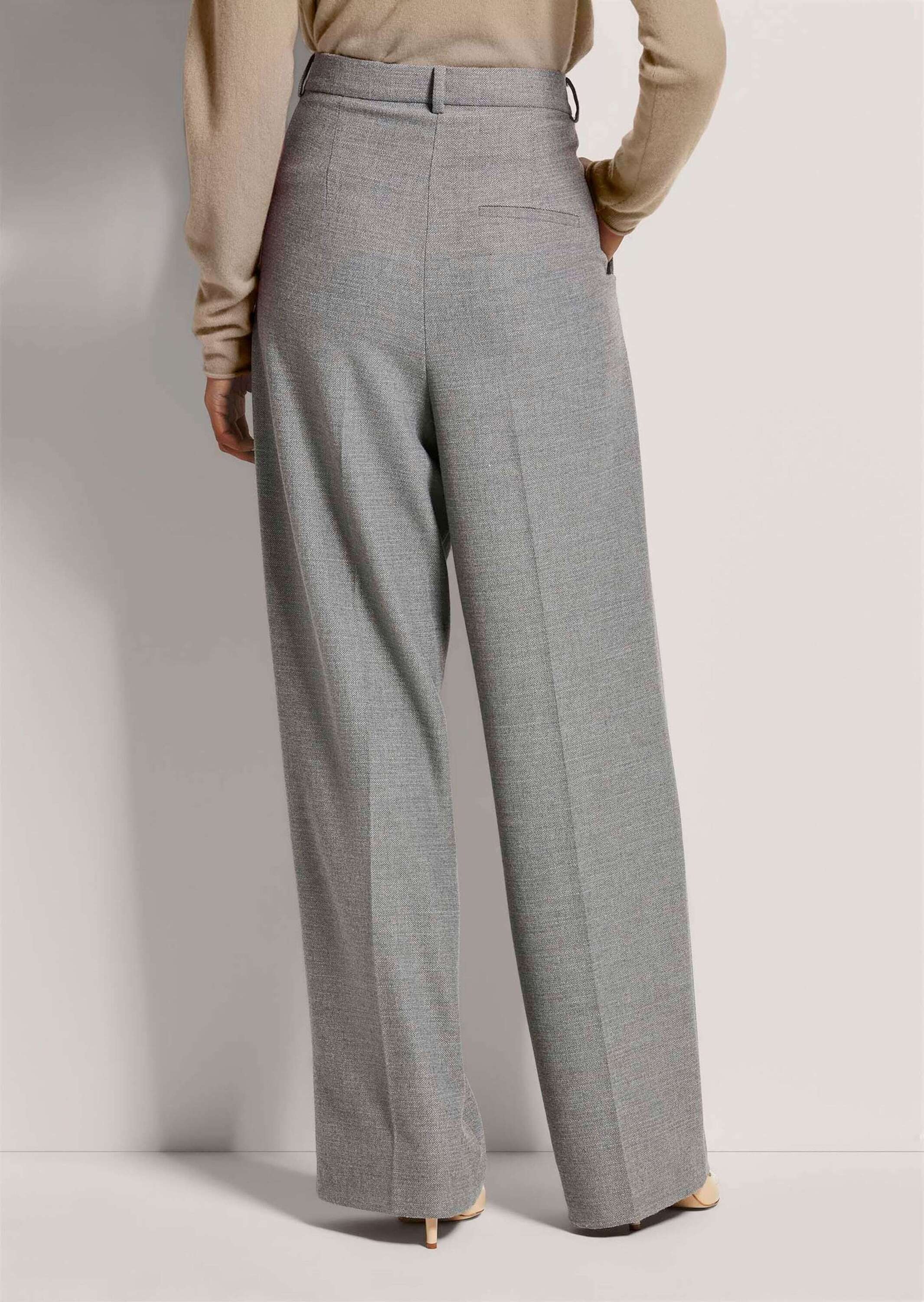 Madeleine Palazzo Wide Leg Trousers Graphite Size 21 3