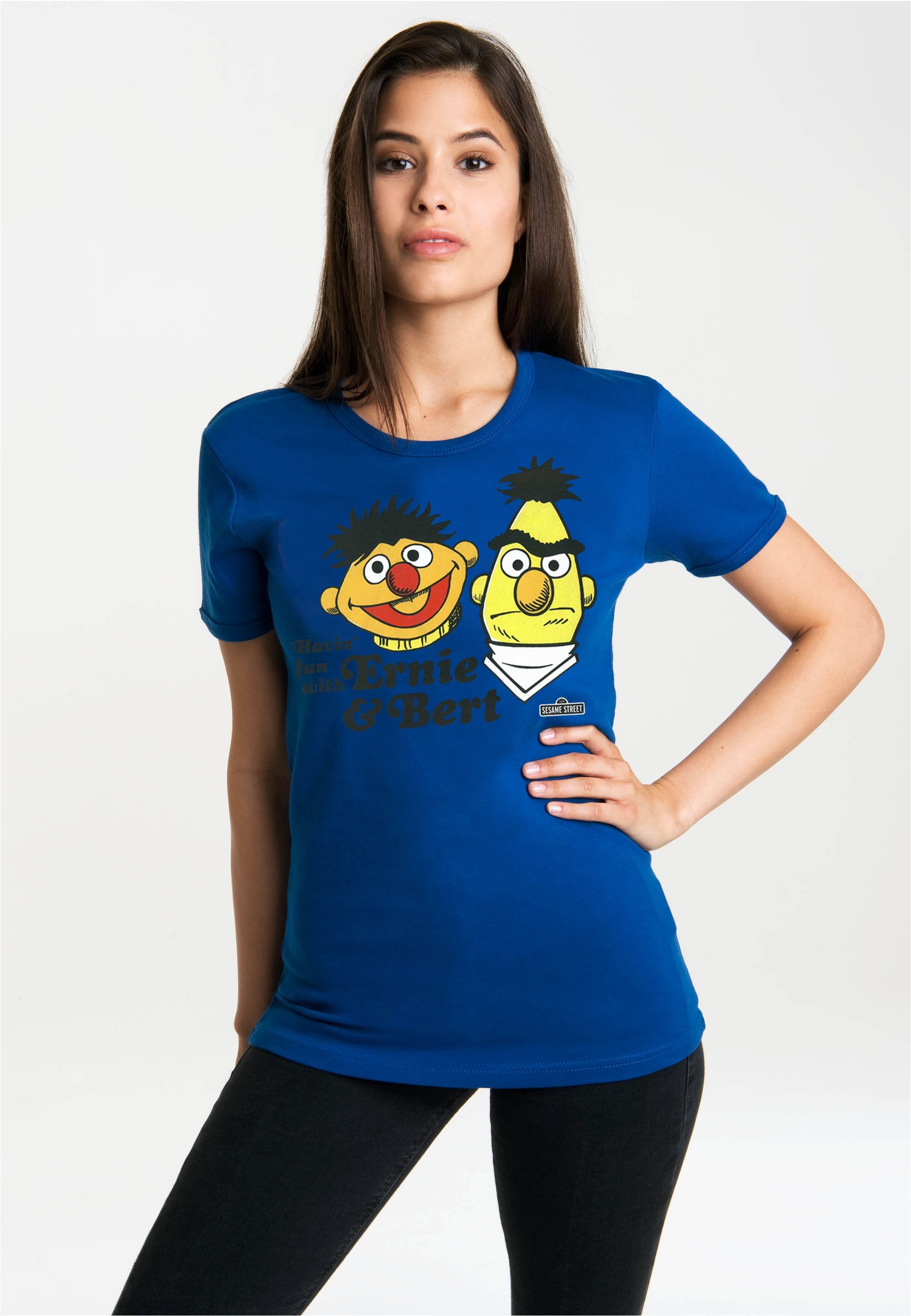 LOGOSHIRT T-Shirt "Ernie und Bert", mit lizenziertem Originaldesign günstig online kaufen