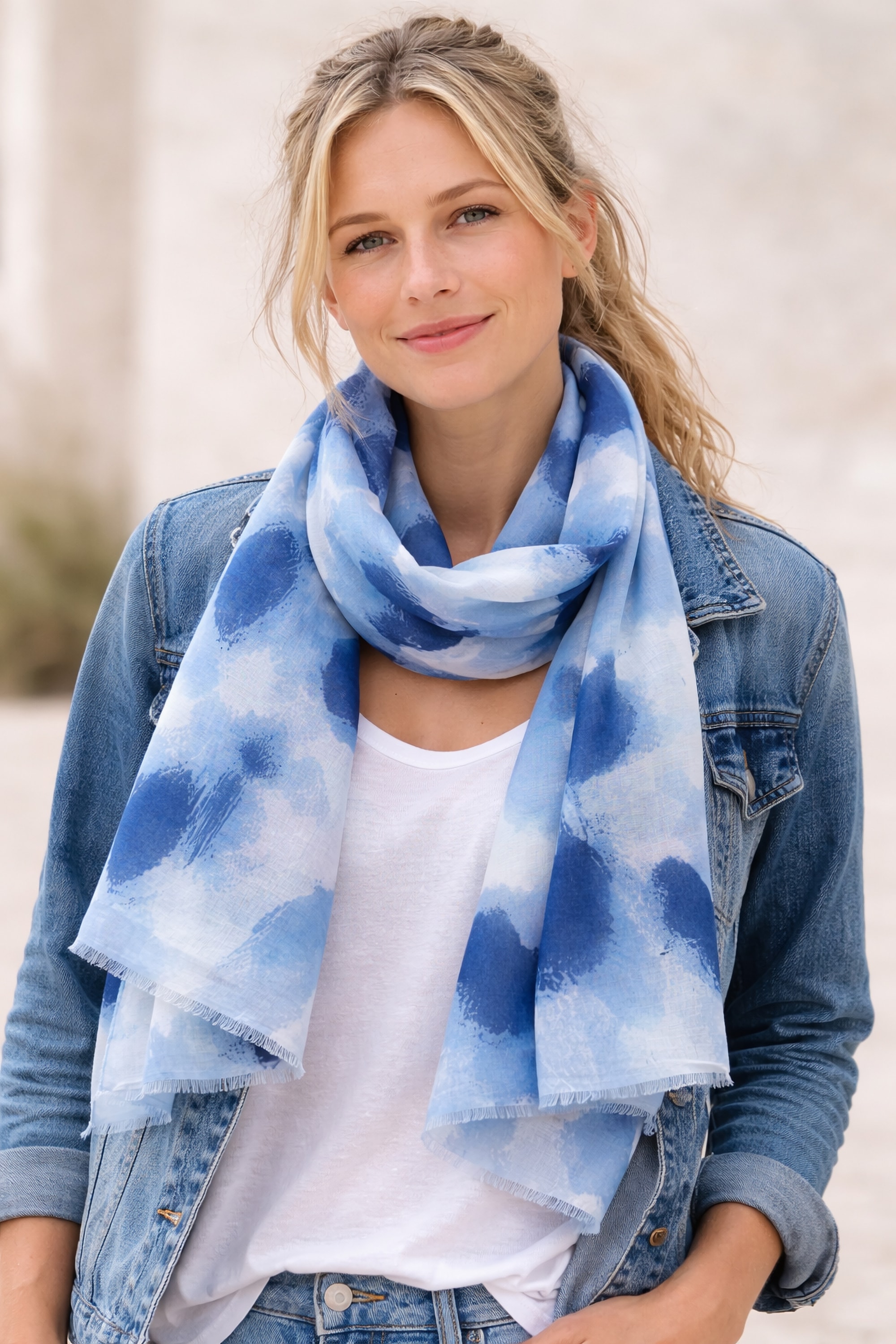 COLLEZIONE ALESSANDRO Modeschal »Malediven« 1 Stk. in modischen blautönen