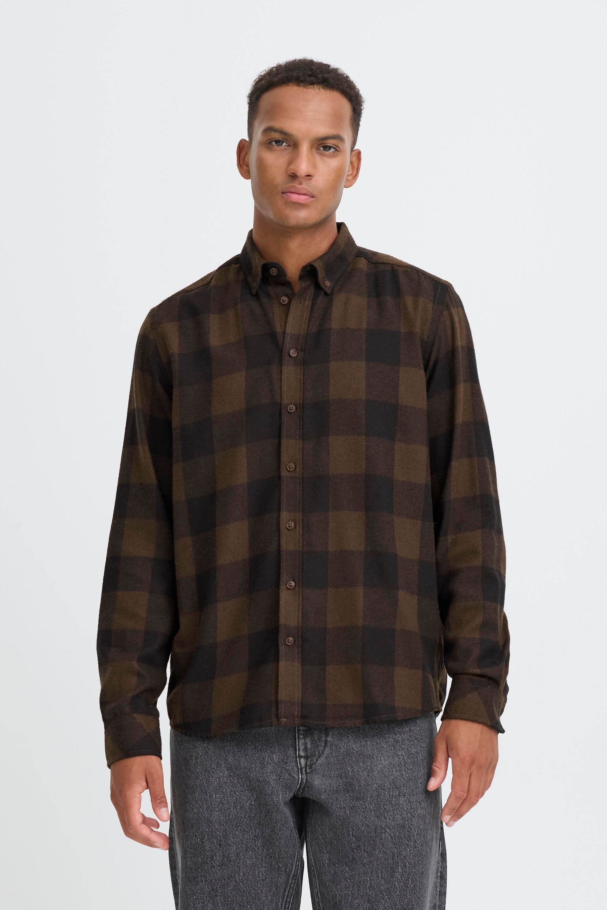Blend Flanellhemd "BHBUSTER", Lässiges kariertes Langarmhemd im Baumfäller- günstig online kaufen