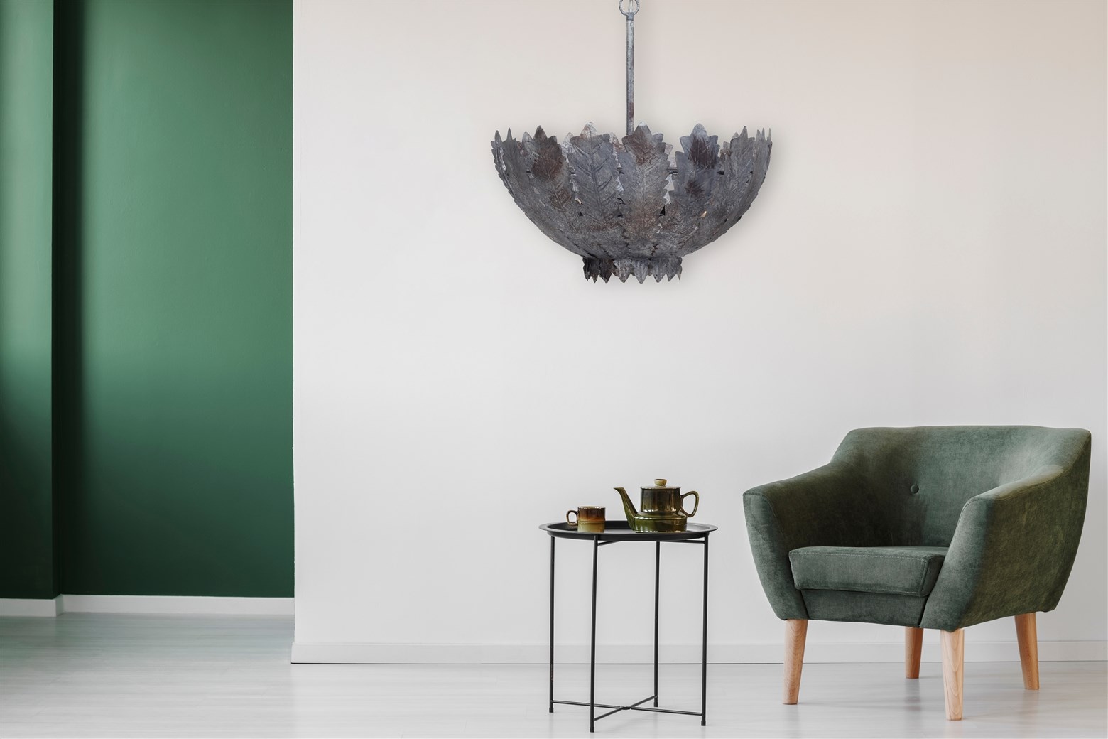Kayoom Hängeleuchte »Hängelampe Autumn Leaves Large«, 1 flammig, Leuchtmittel E27 | ohne Leuchtmittel, handgefertigt, modern