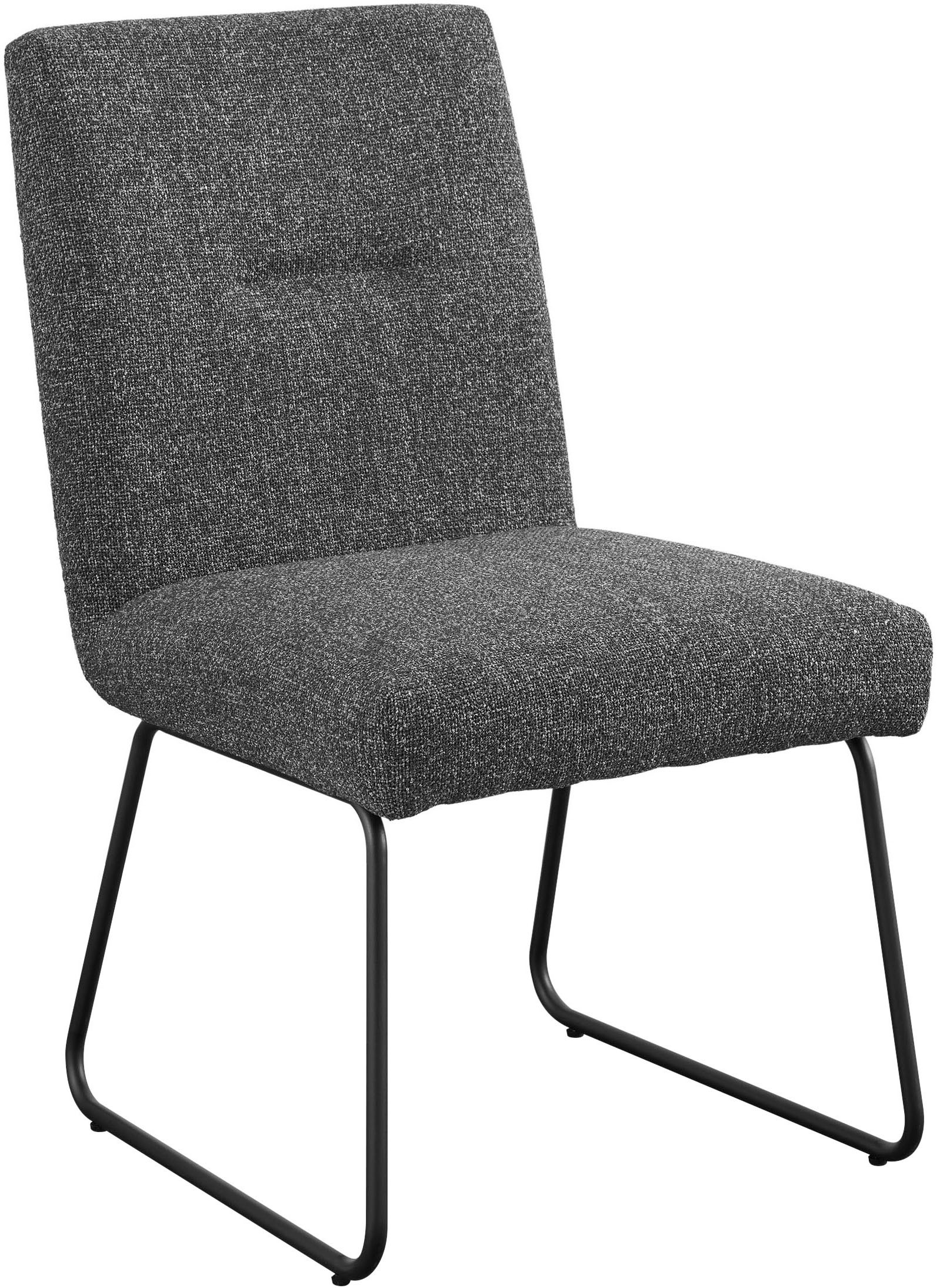 Thumbnail - set one by Musterring Esszimmerstuhl "Tracy" () 2er-Set, Schlittengestell schwarz, Sitz aus Webstoff, B52 x T65 cm