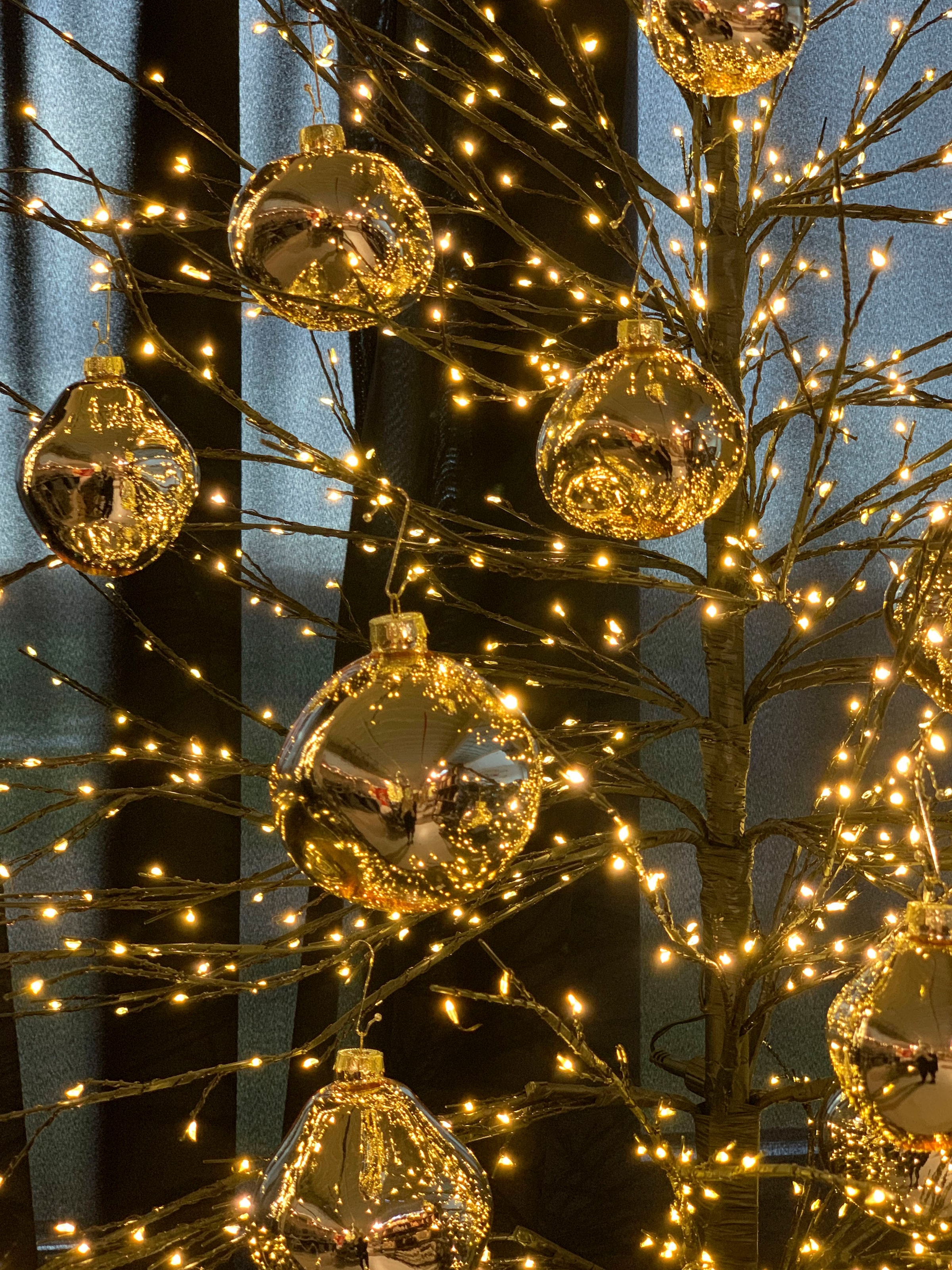 Christbaumschmuck, organischer Baumkugeln Weihnachtsbaumkugel Leonique in Glas Kugeln Weihnachtsdeko, BAUR (Set, St.), Ø »Birdelle Form, Christbaumkugeln«, 3 10 glänzend, aus | cm, organische