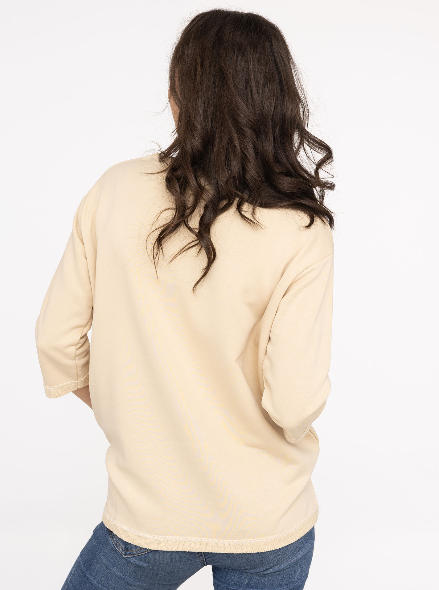 Thumbnail - Zwillingsherz Langarmshirt ""Happy"" 3/4-Arm, Rundhalsausschnitt, Stickerei