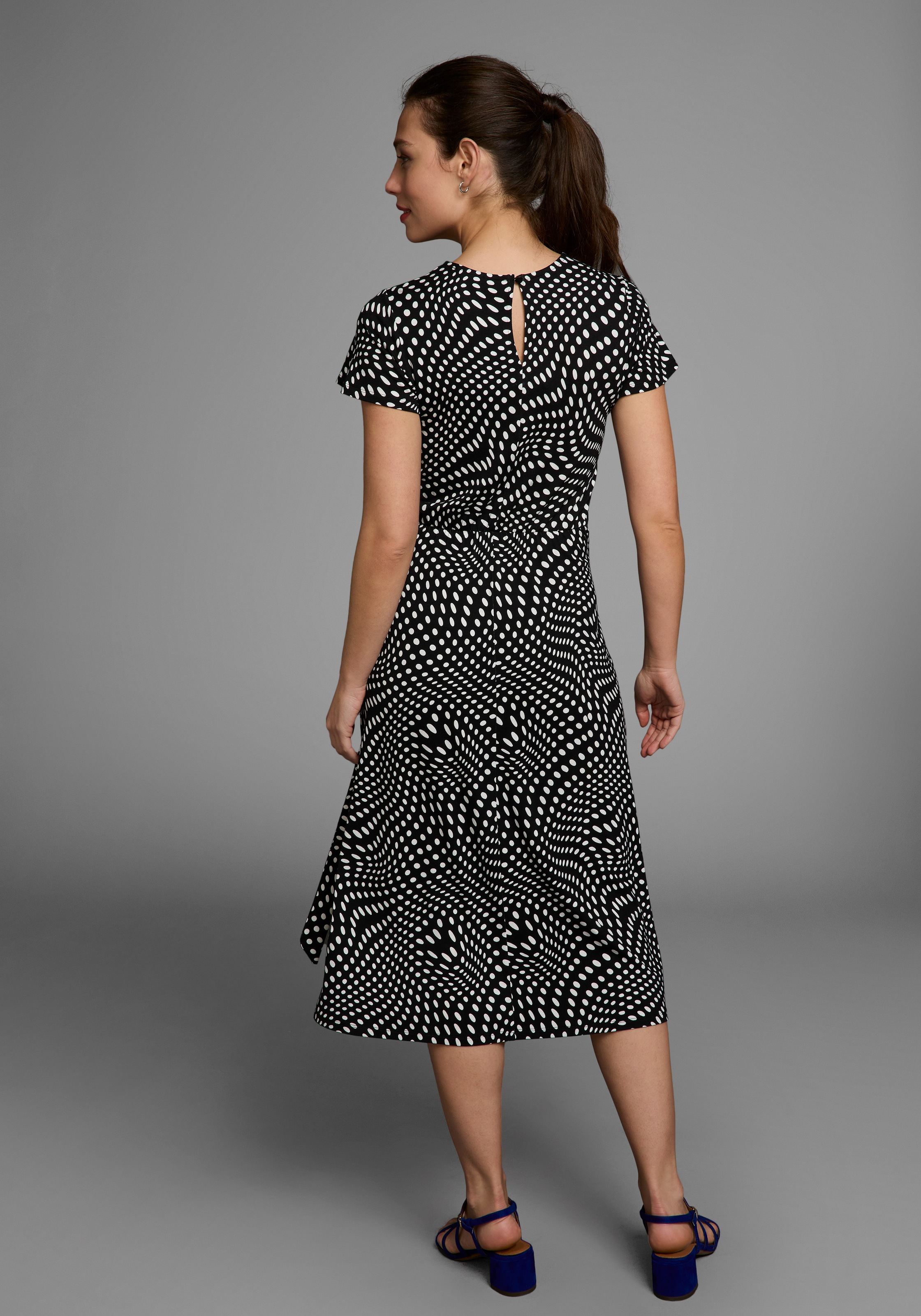 HECHTER PARIS Druckkleid, mit Wickeldetail und Midiform günstig online kaufen