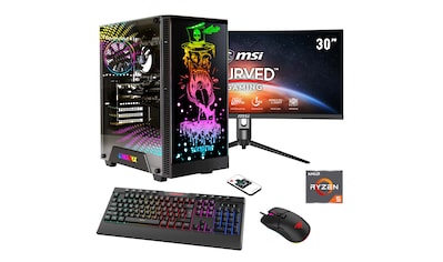 Gaming-PC-Komplettsystem »Rockstar SET02434«, (RTX 4060Ti (16GB), PCIe SSD Gen4)