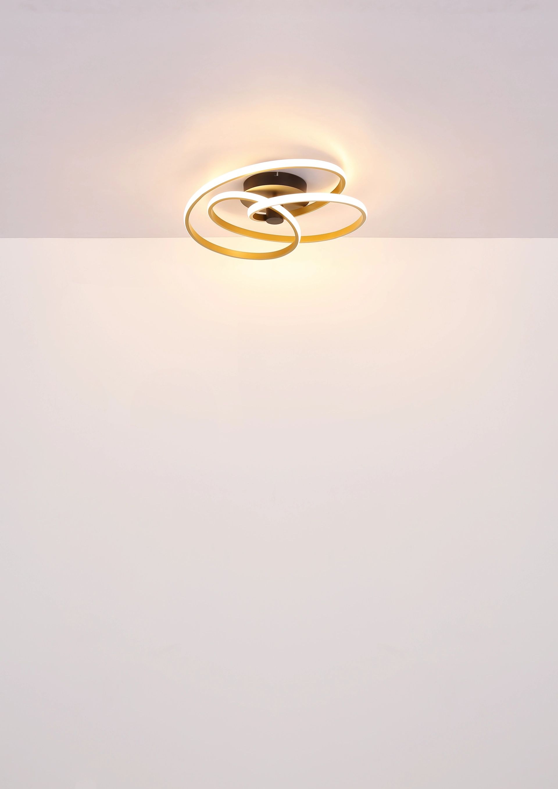 GLOBO LIGHTING LED Deckenleuchte »GLYXAR«, Leuchtmittel LED-Modul | LED fest integriert, Deckenlampe, geschwungen, Designleuchte, Wohnzimmer, Esszimmer