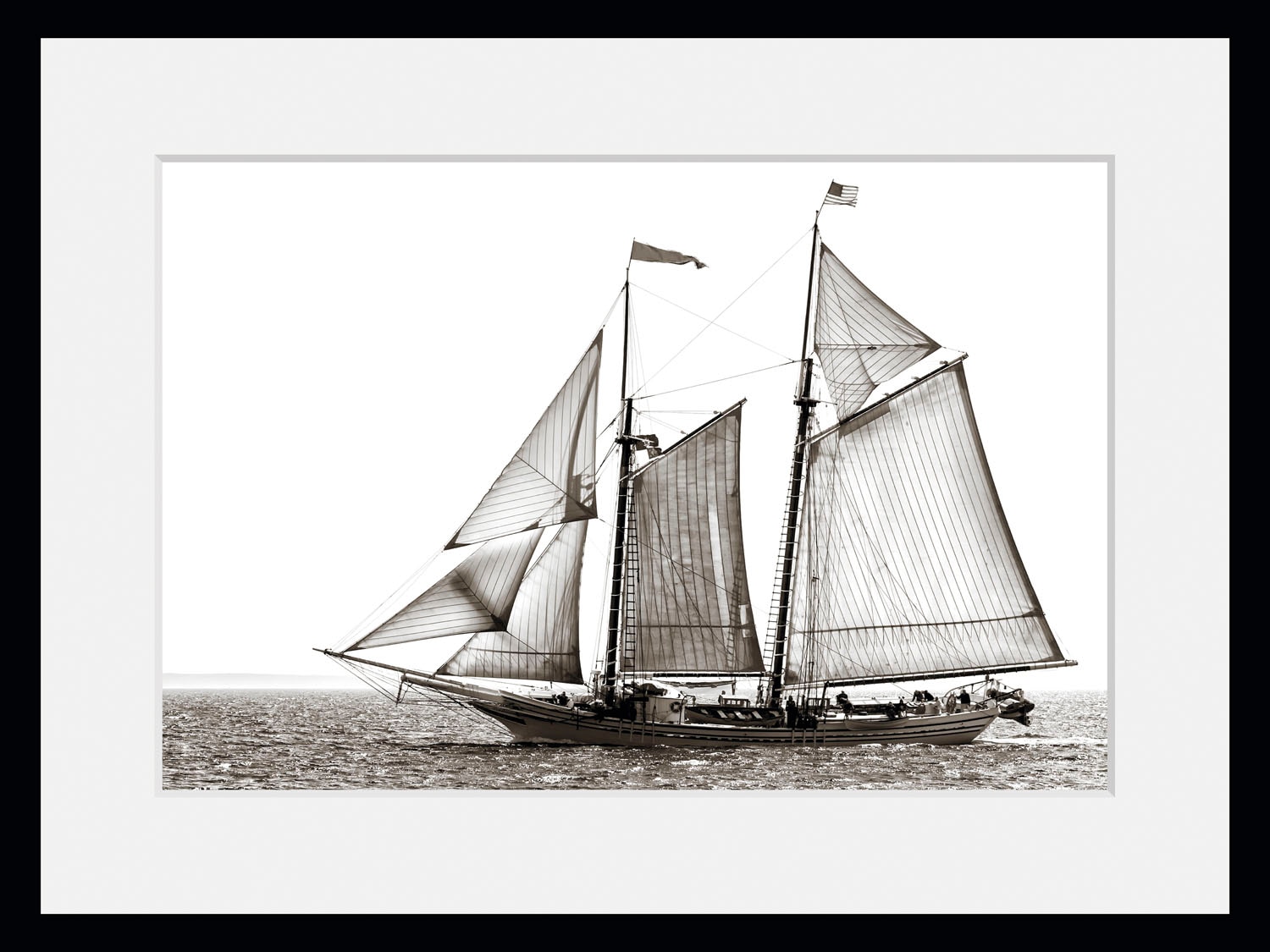 queence Bild »Segelboot«, Schiffe-Seelandschaft-Seebilder-Meer-Meer Bilder-Sport-historische Ereignisse, (1 St.), HD Premium Poster-Druck inkl. Holzrahmen