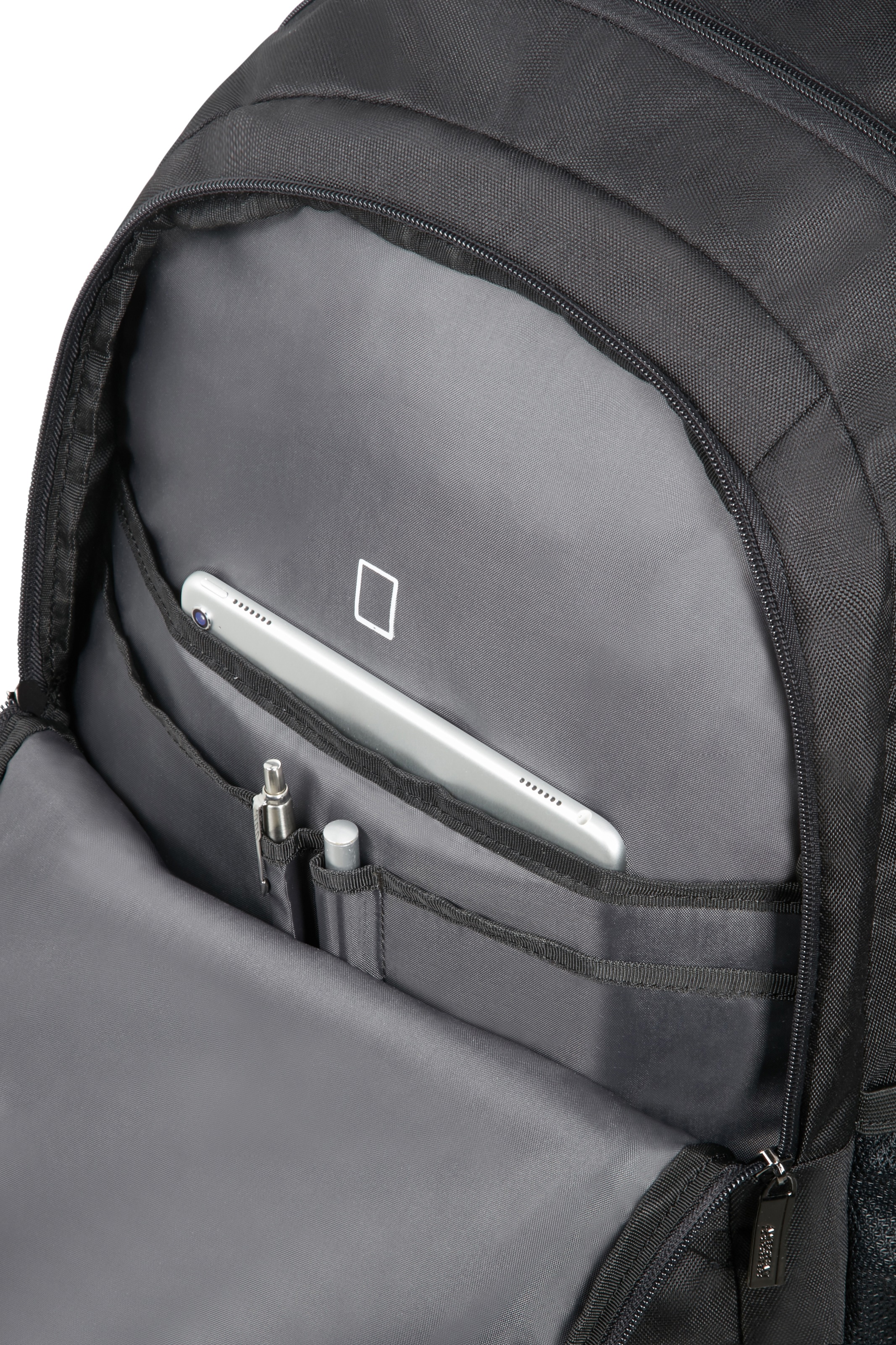 American Tourister® Laptoprucksack »AT WORK 17.3, black/orange«, Kinderreisekoffer Kindertrolley Handgepäck Hartschalenkoffer