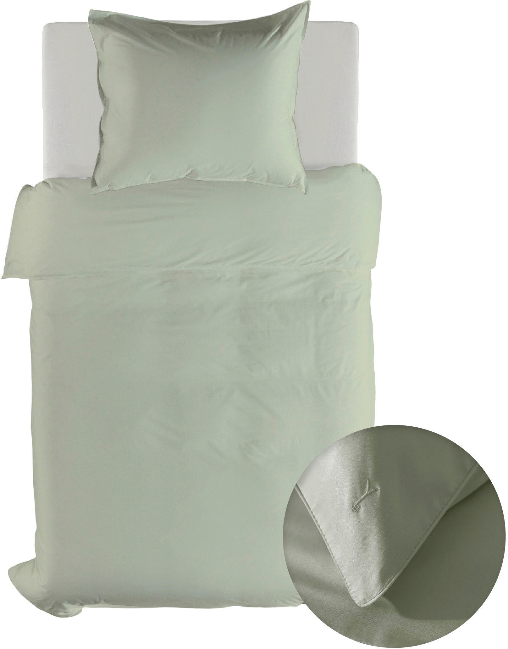 YELLOW Bettwäsche "Suite-Dubai" 2 tlg. Uni Design, 100% Baumwolle ab 135x20 günstig online kaufen