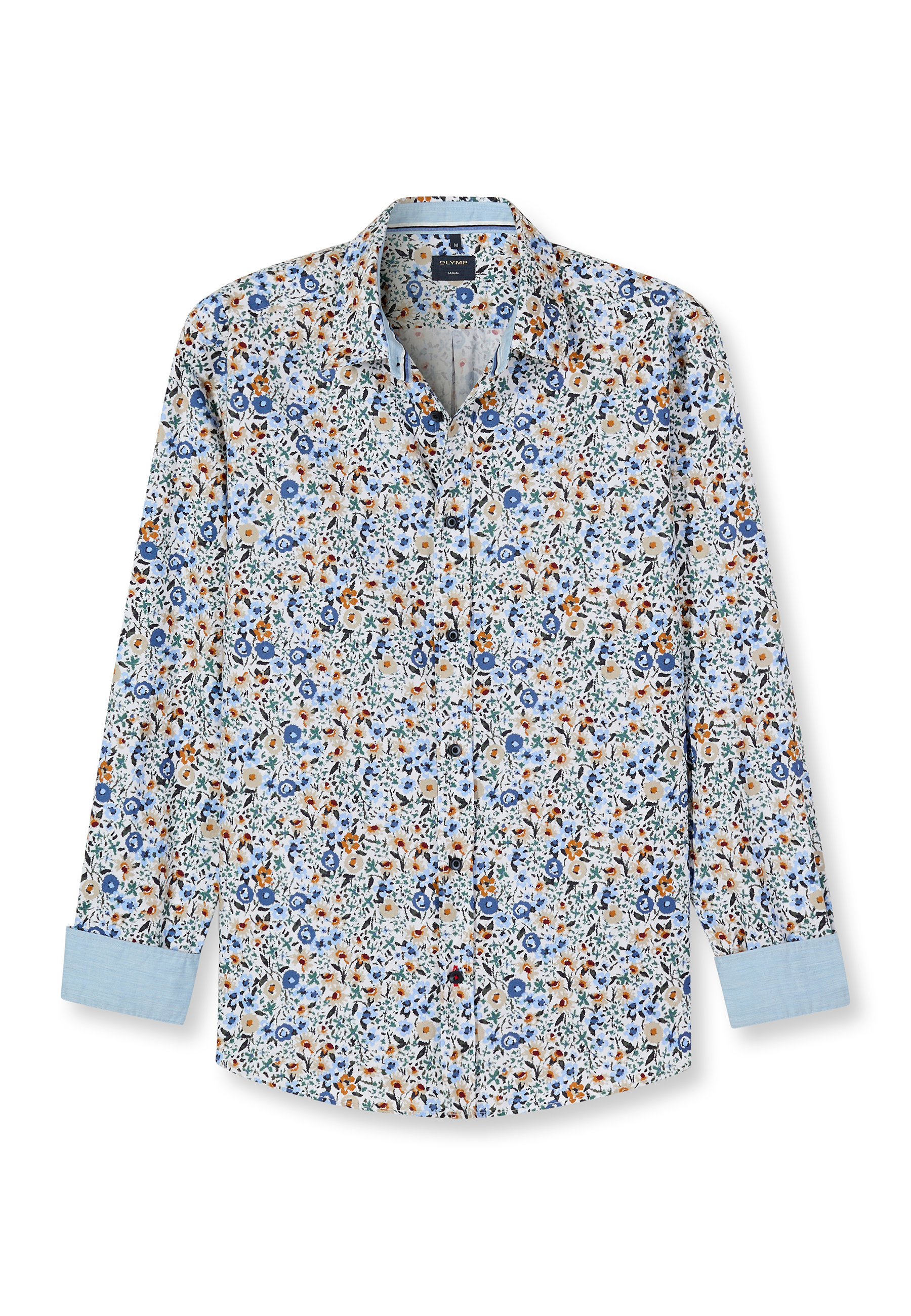 OLYMP Langarmhemd "OLYMP Casual, Regular Fit, Kent"