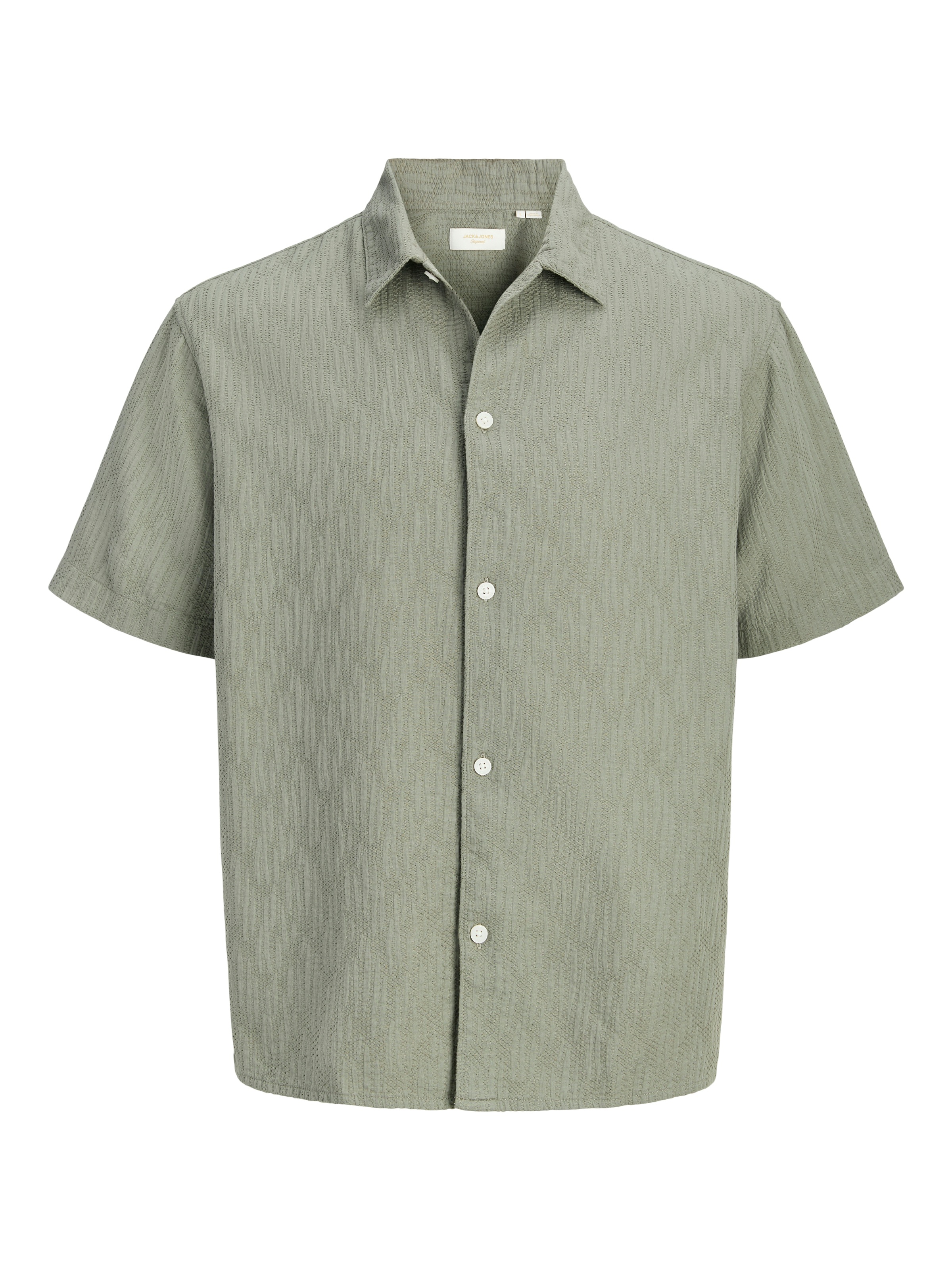 Jack & Jones Kurzarmhemd »JORMONTAUK WAVY TEXTURE SHIRT SS SN« Baumwolle, relaxed fit
